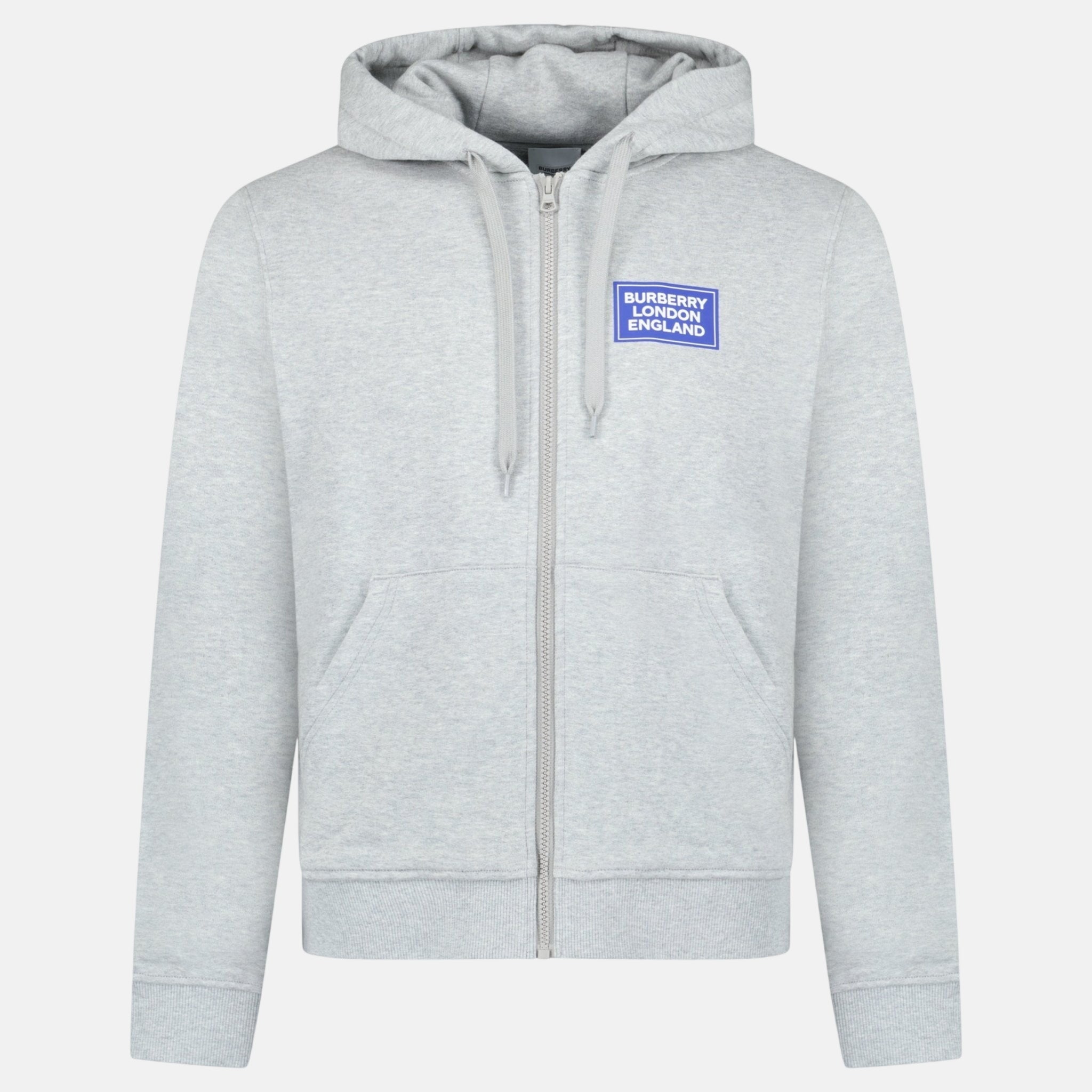 Burberry Womens 'Keira' Logo Zip Hoodie Grey | Studio DOS