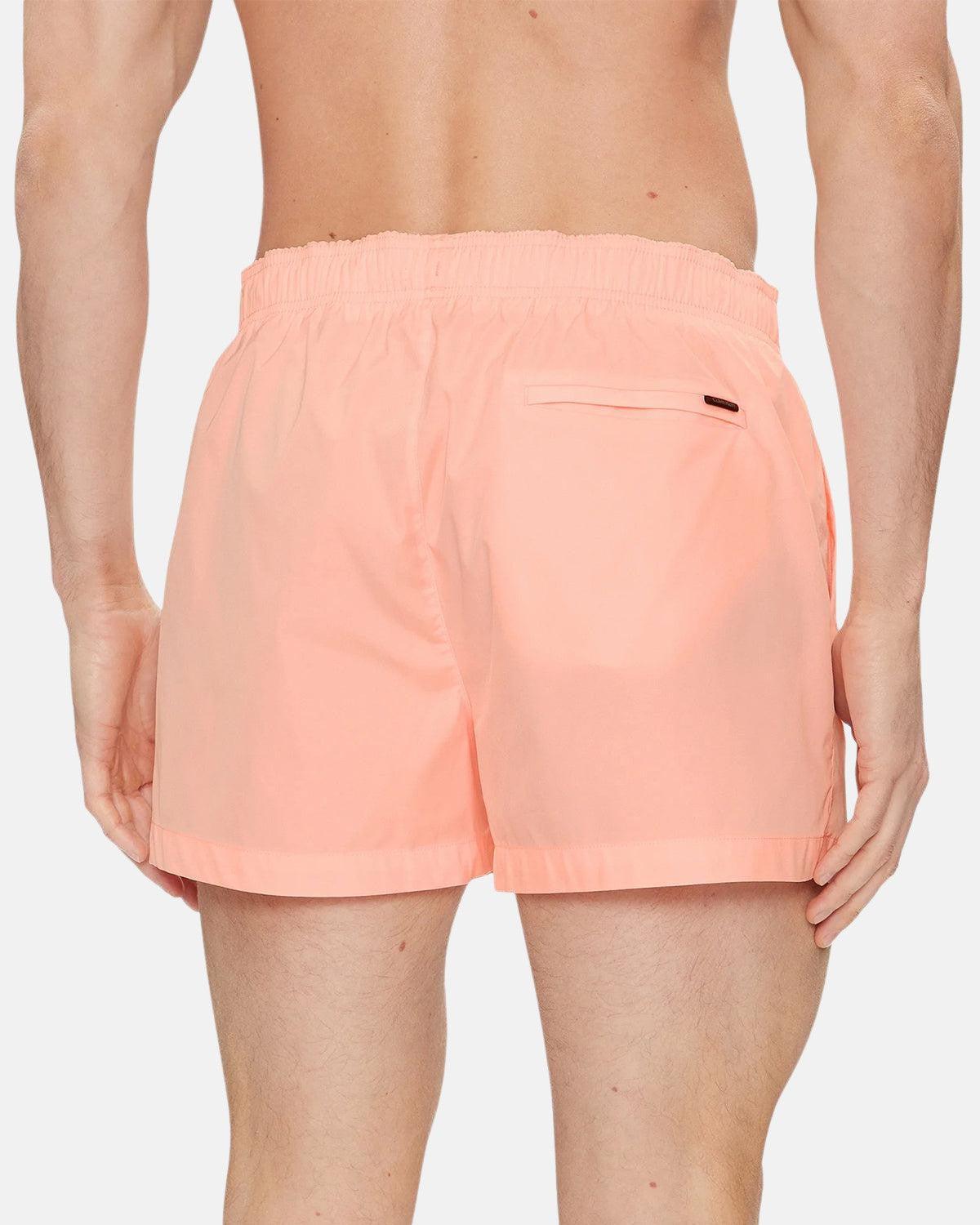 CALVIN KLEIN TAG LOGO SWIM SHORTS PINK | Studio DOS
