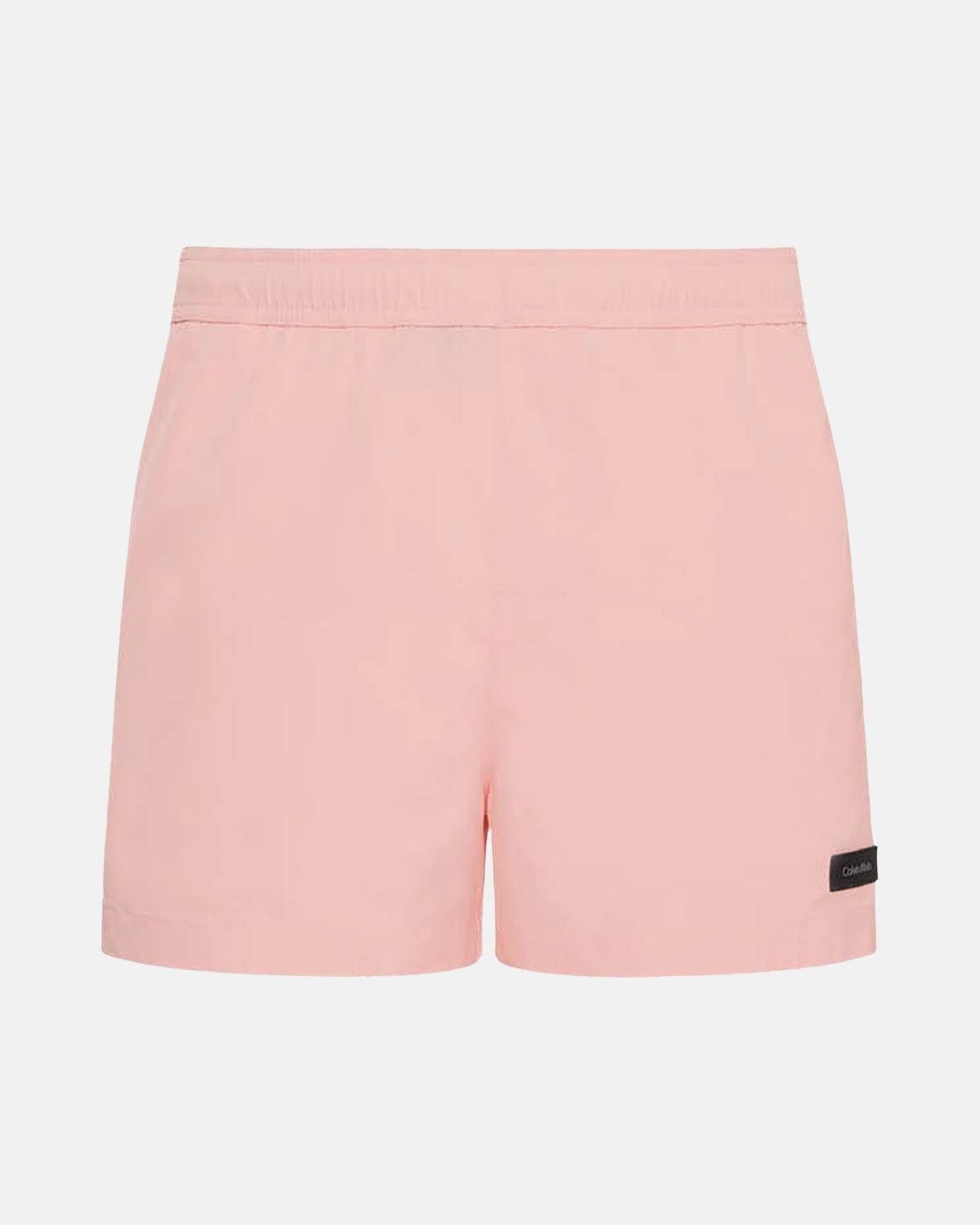 CALVIN KLEIN TAG LOGO SWIM SHORTS PINK | Studio DOS