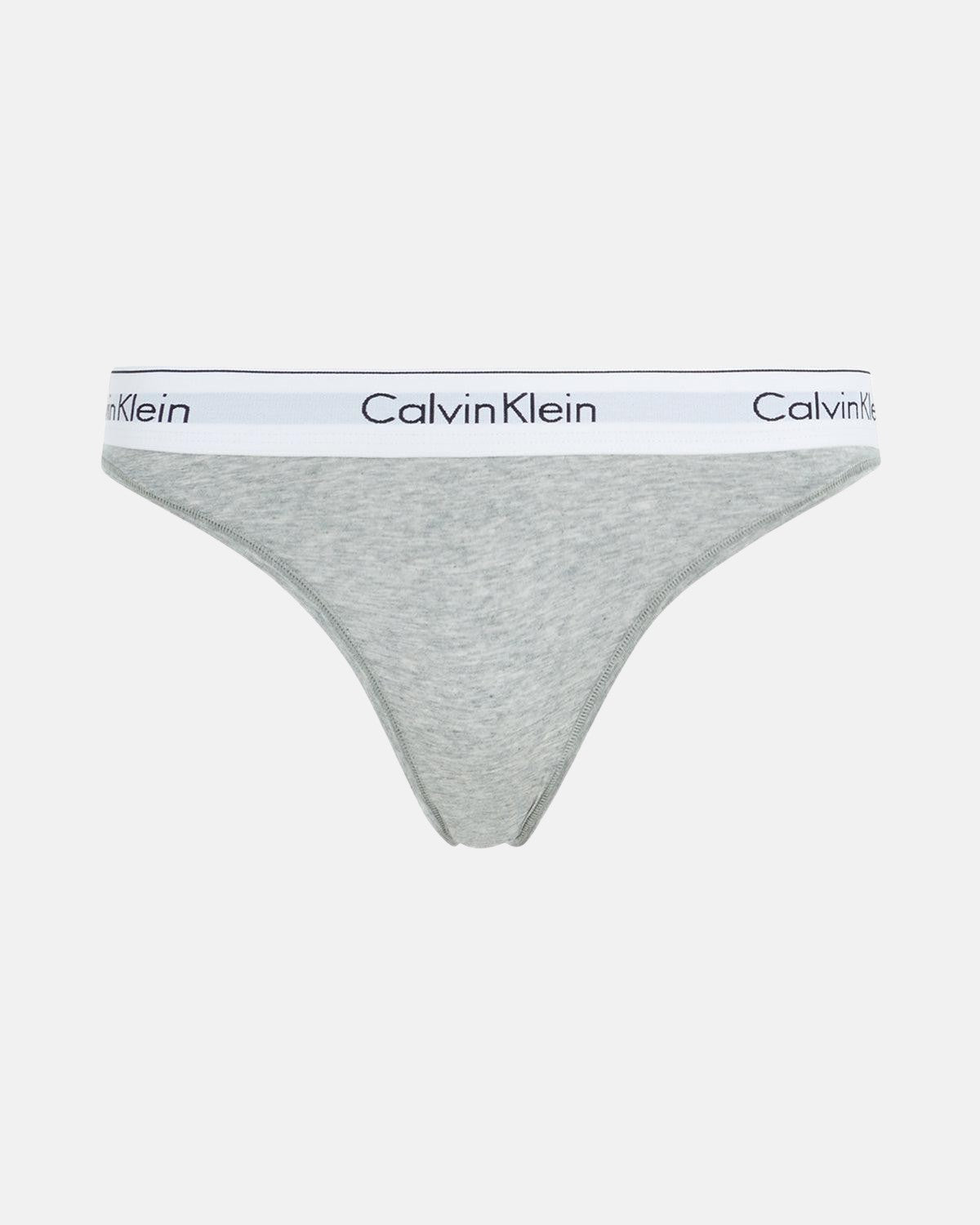 CALVIN KLEIN WOMENS MODERN COTTON BIKINI BRIEFS GREY HEATHER | Studio DOS