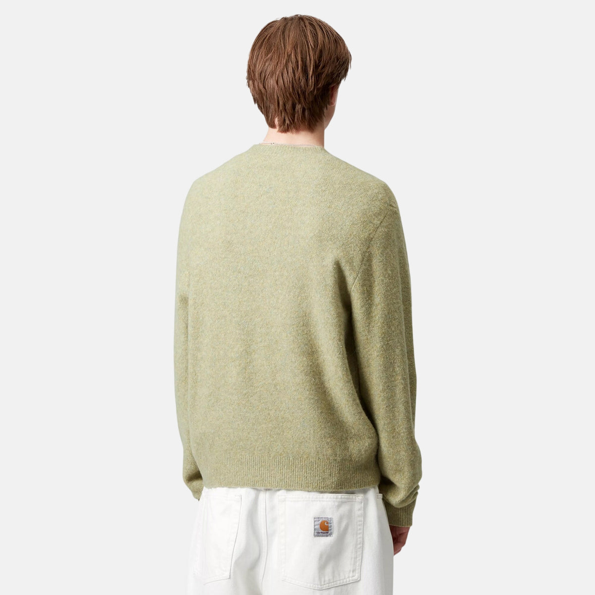 Carhartt WIP Mens Knitted Curtis Sweater Jumper Tangled Brass | Studio DOS