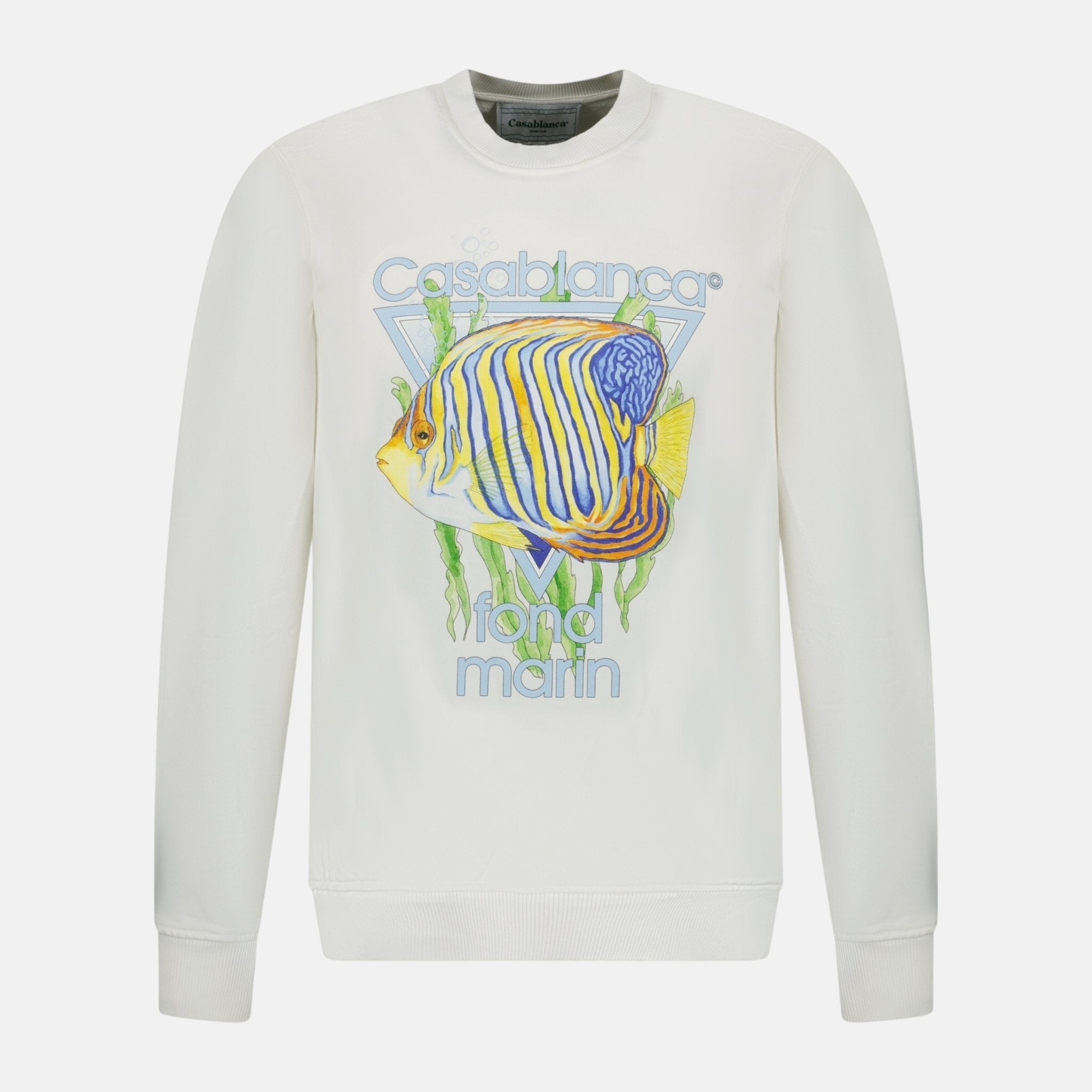 Casablanca 'Fond Marin' Sweatshirt White | Studio DOS