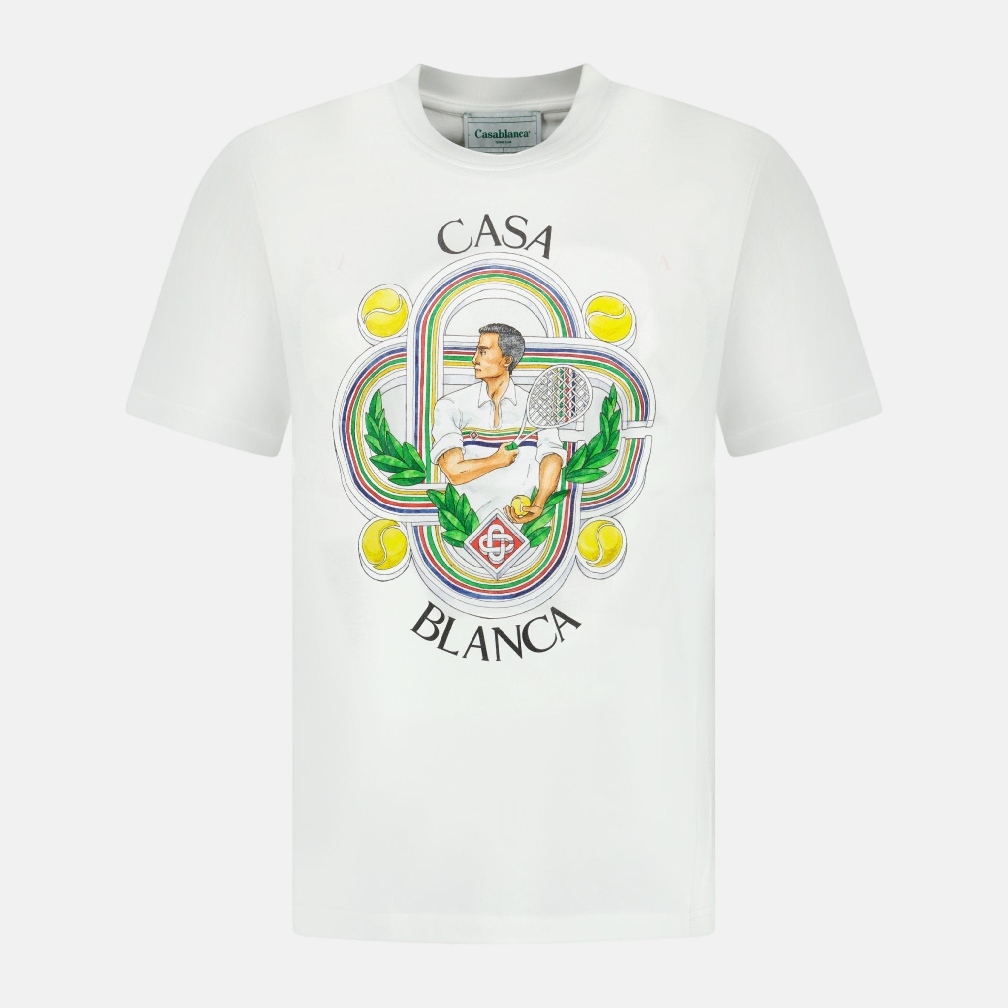 Casablanca 'Le Joueur' T-Shirt White | Studio DOS