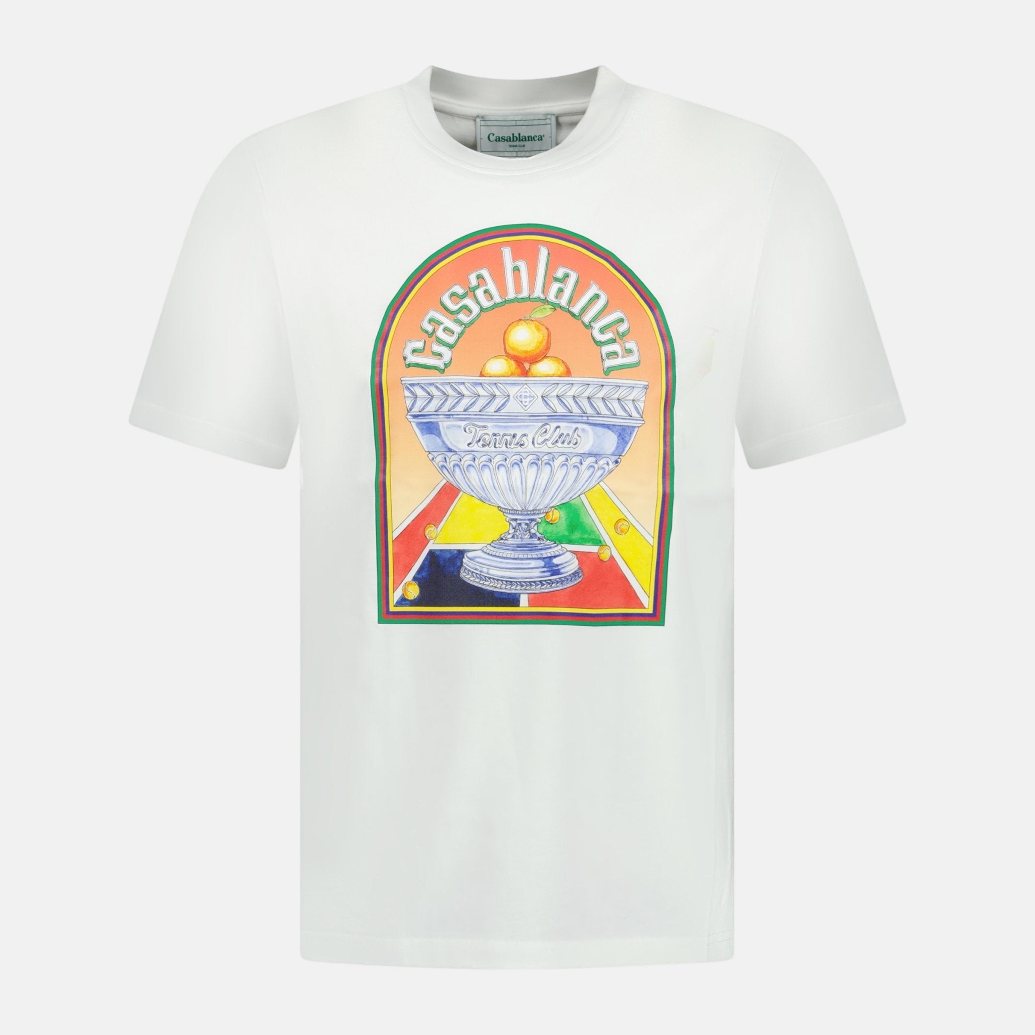 Casablanca 'Terrain' D'Orange T-Shirt White | Studio DOS