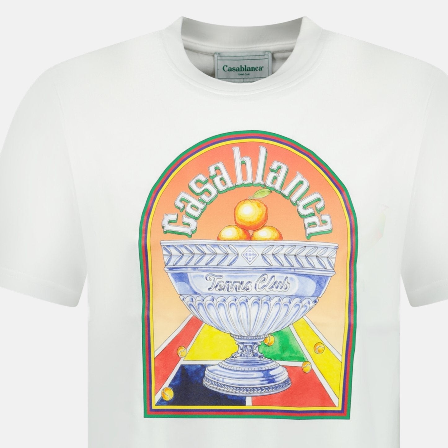 Casablanca 'Terrain' D'Orange T-Shirt White | Studio DOS
