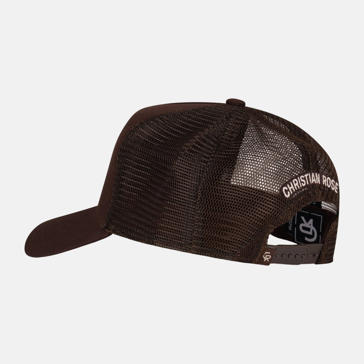 Christian Rose CR Chainstitch Trucker Cap Brown Sand | Studio DOS