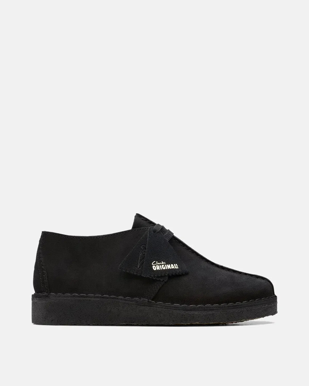 CLARKS ORIGINALS DESERT TREK SHOES BLACK SUEDE | Studio DOS