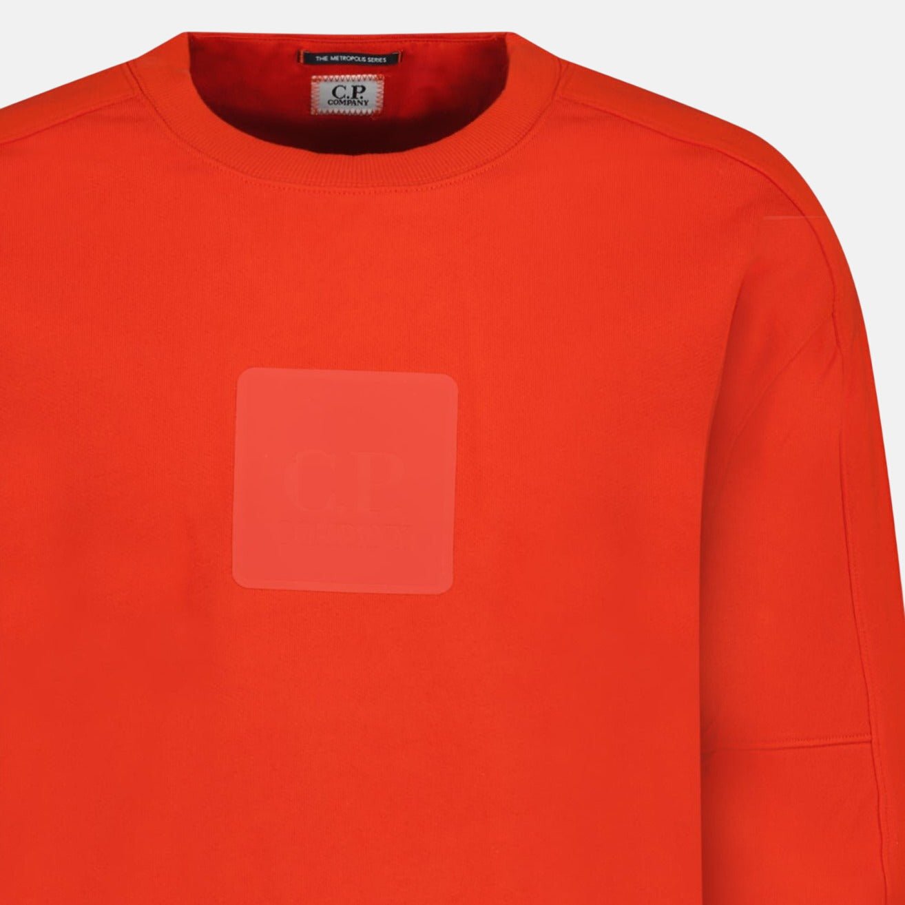 CP Company Chest Patch Logo Sweatshirt Red | Studio DOS