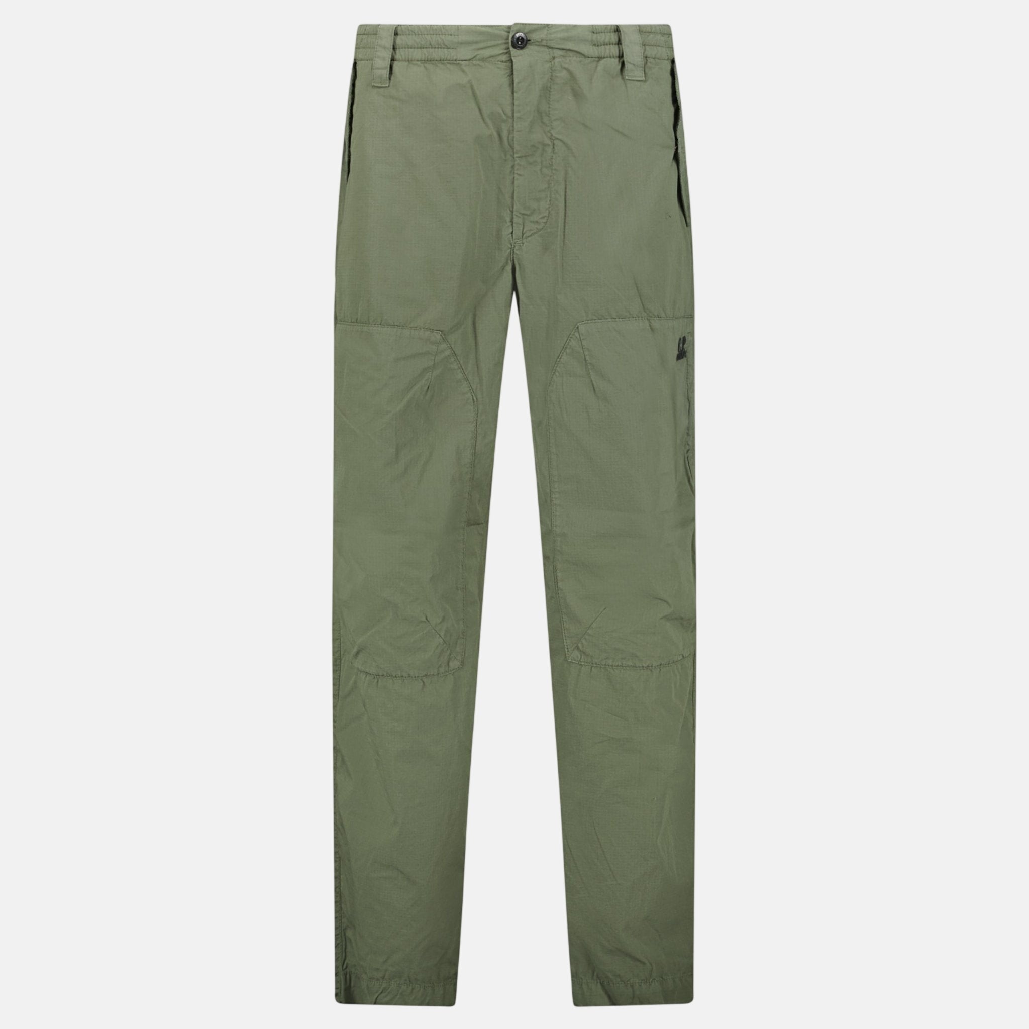 CP Company Cotton Rip Stop Loose Cargo Pants Thyme | Studio DOS