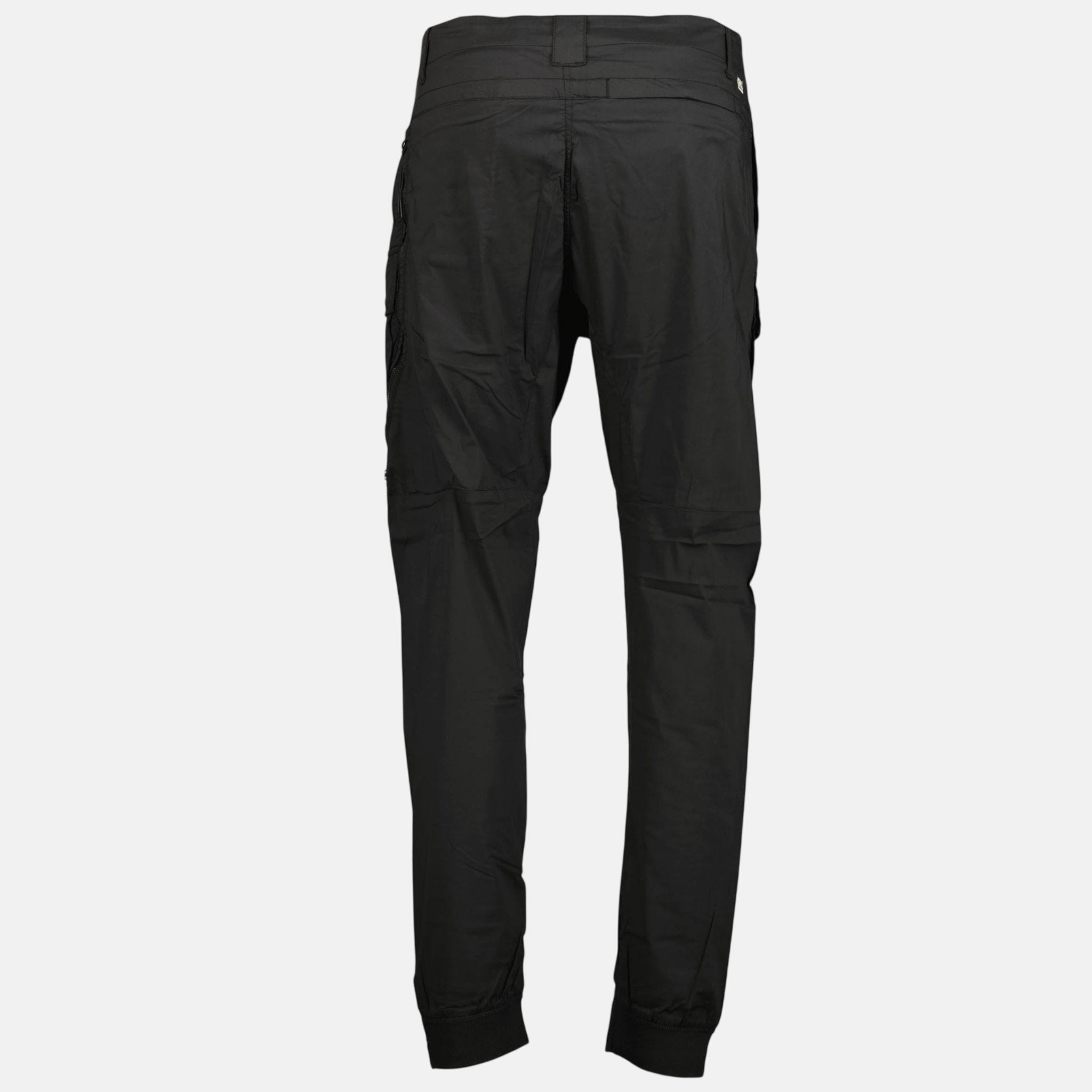 CP Company Cuffed 50 Fili Stretch Cargo Pants Black | Studio DOS