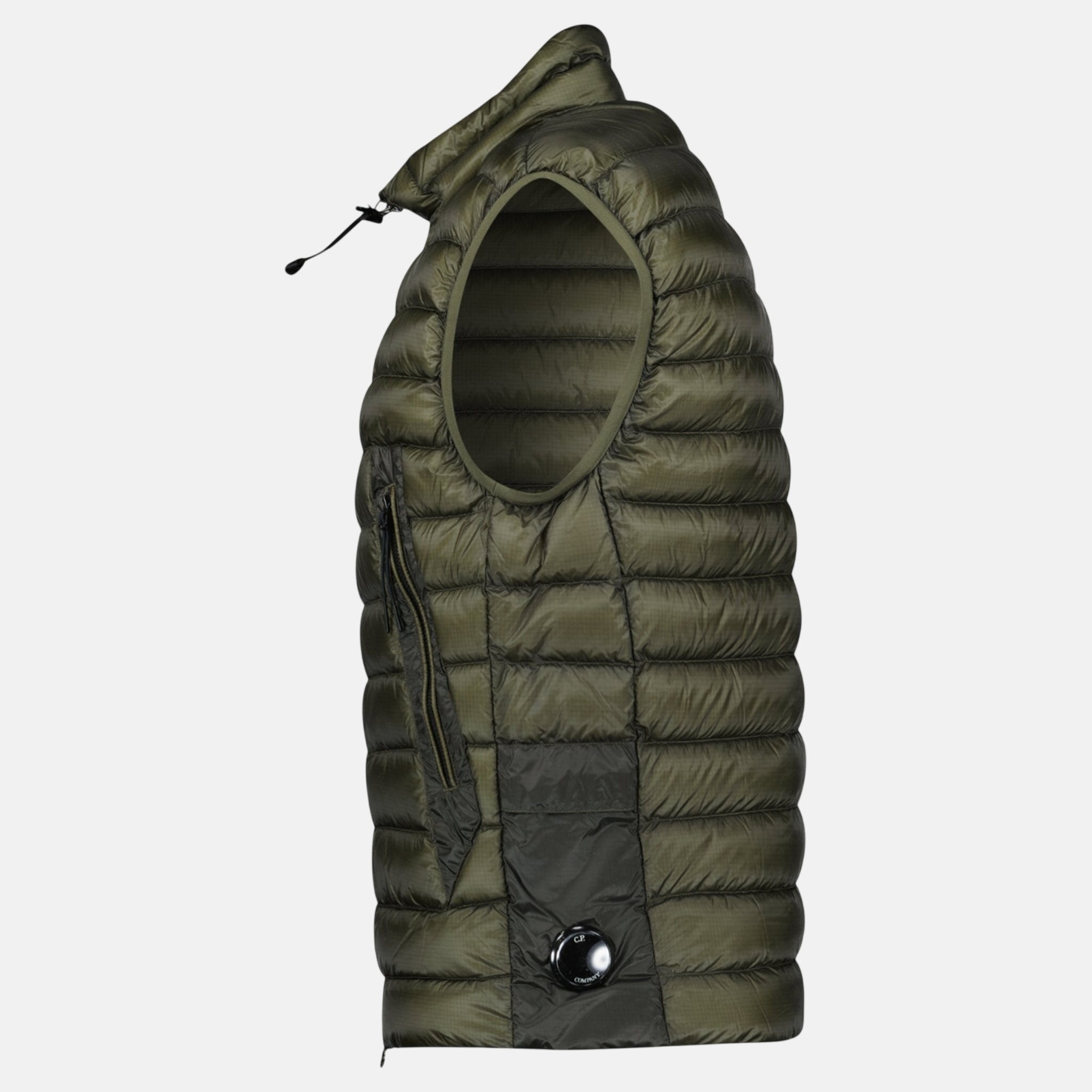 CP Company D.D. Shell Lightweight Lens Gilet Dark Green | Studio DOS