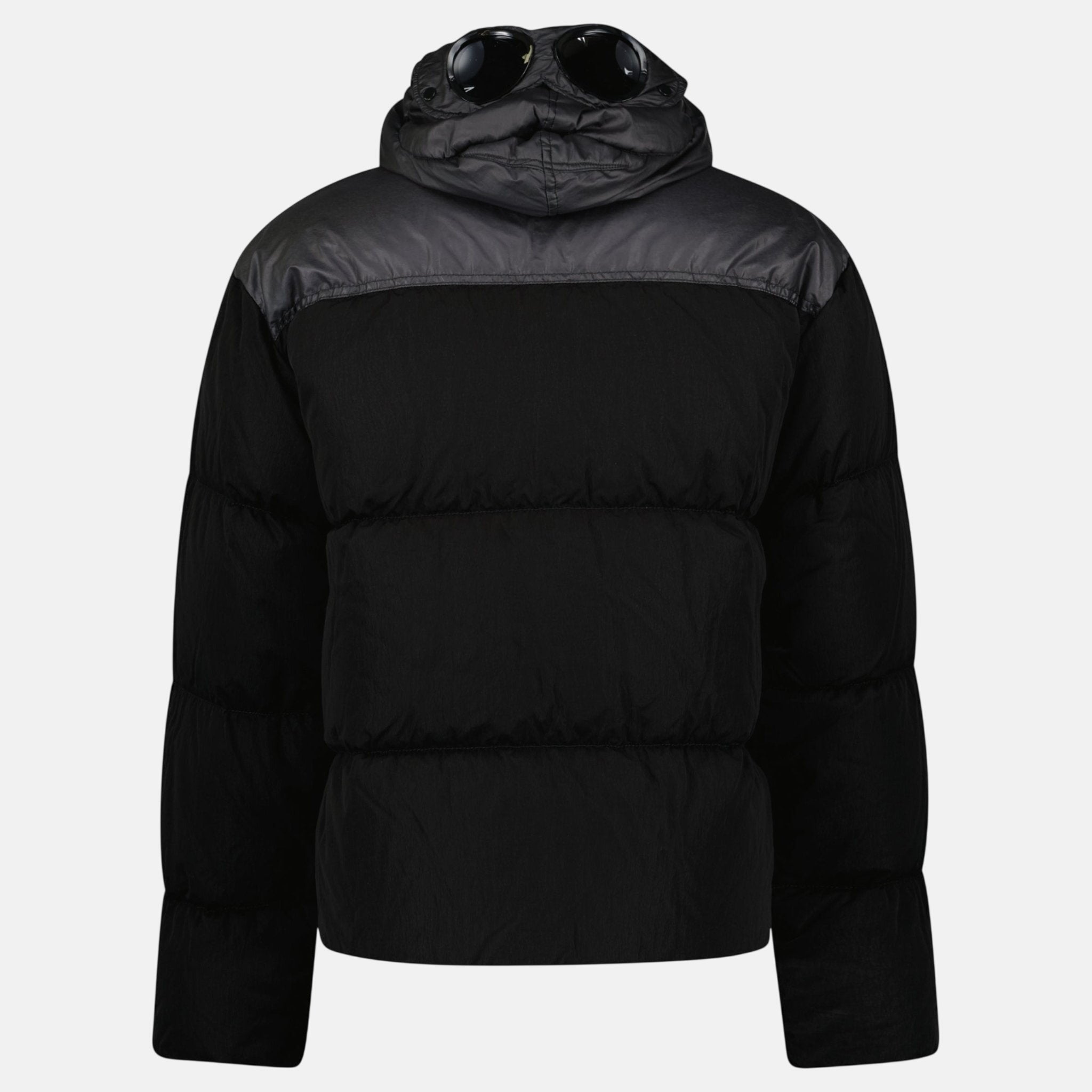 CP Company Eco Chrome R Mixed Goggle Down Jacket Black | Studio DOS