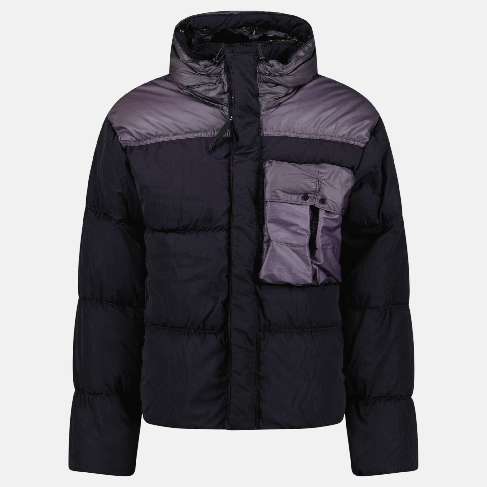 CP Company Eco Chrome R Mixed Goggle Down Jacket Nightshade | Studio DOS