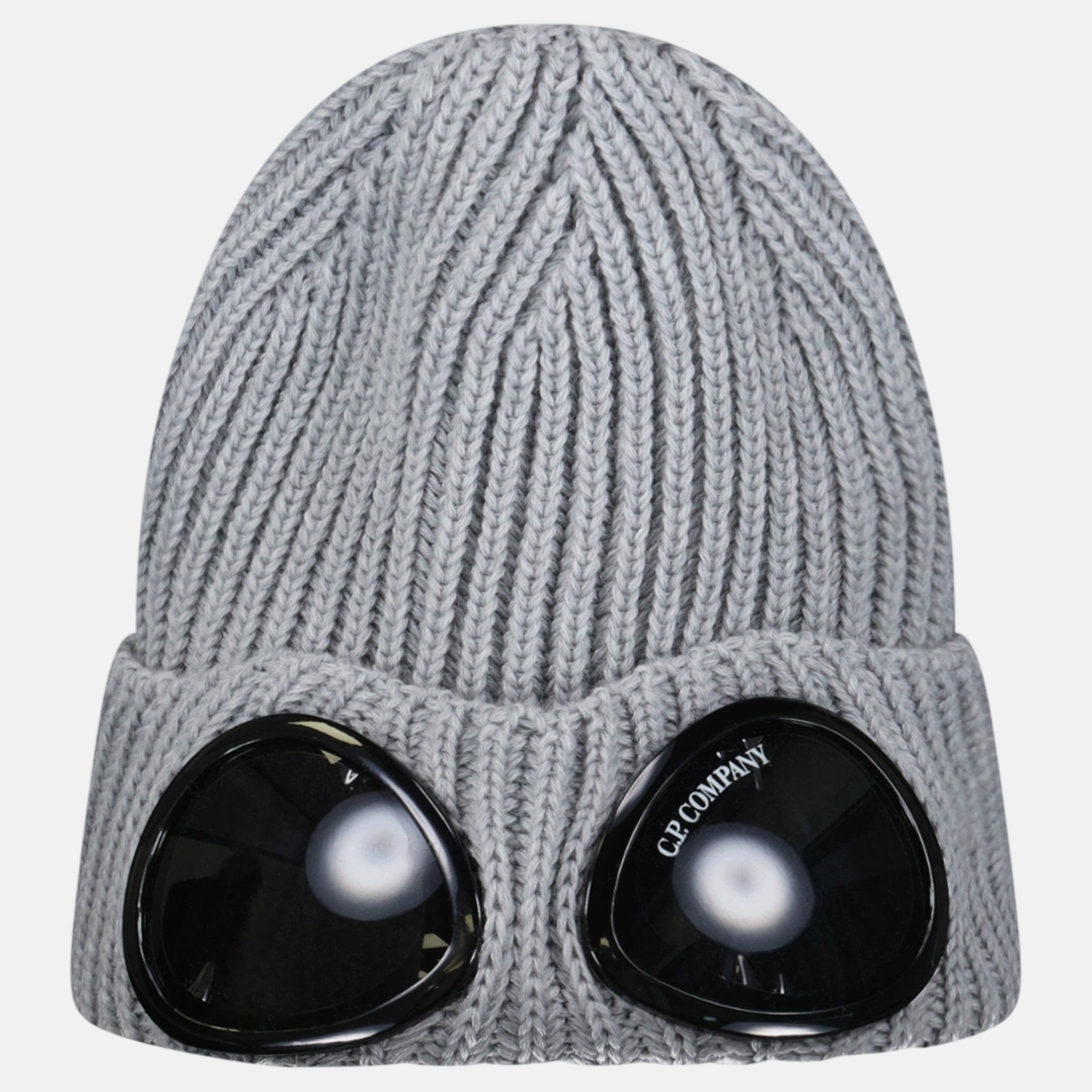 CP Company Extrafine Merino Wool Goggle Beanie Grey | Studio DOS