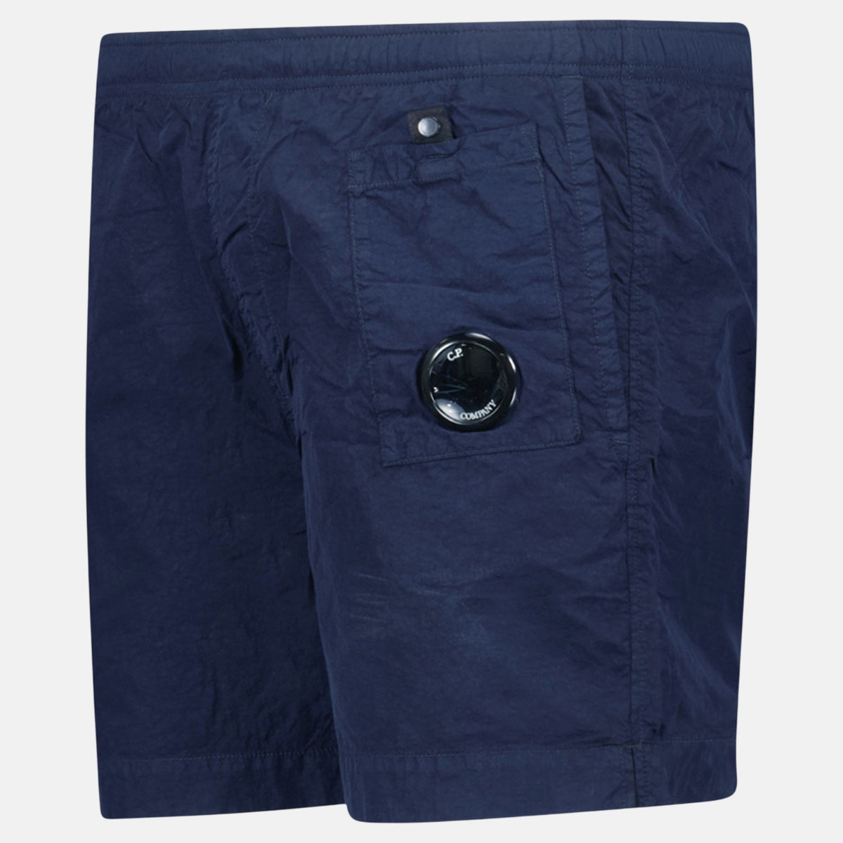CP Company Flatt Nylon Lens - Detail Swim Shorts Medieval Blue | Studio DOS