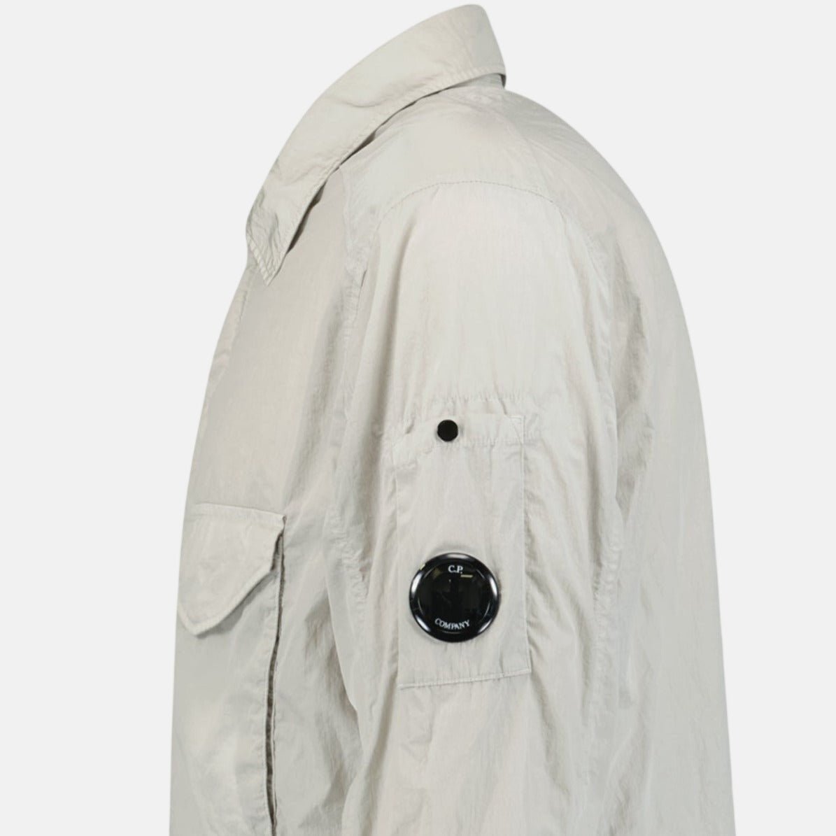 CP Company Lens Chrome Zip - Up Jacket Light Grey | Studio DOS