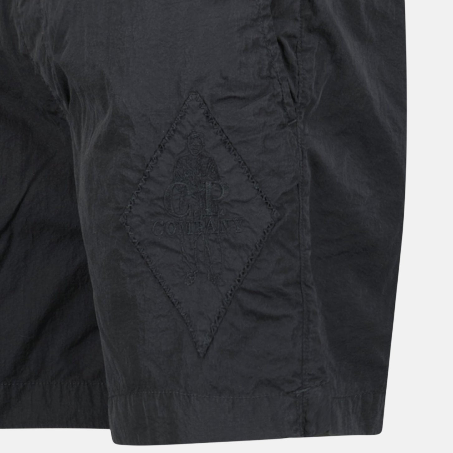 CP Company Logo - Embroidered Swim Shorts Black | Studio DOS