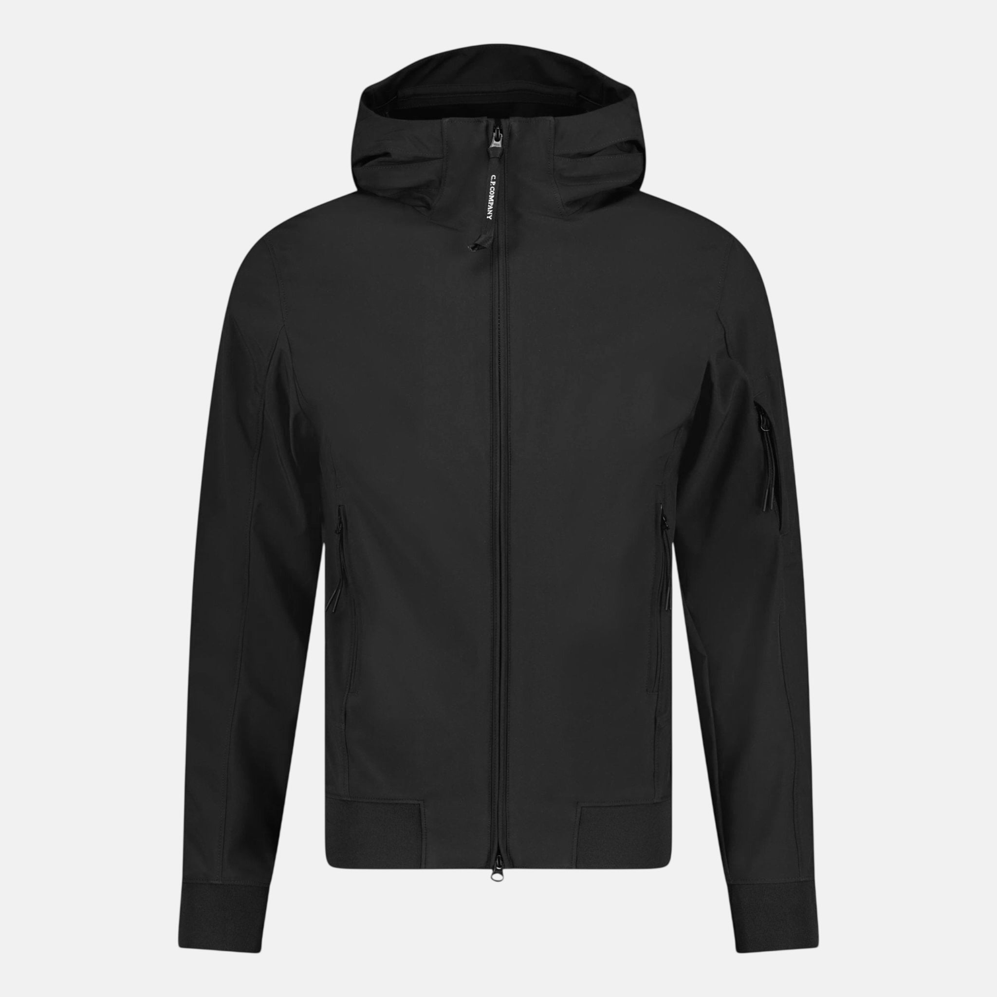 CP Company Softshell Arm Lens Jacket Black | Studio DOS