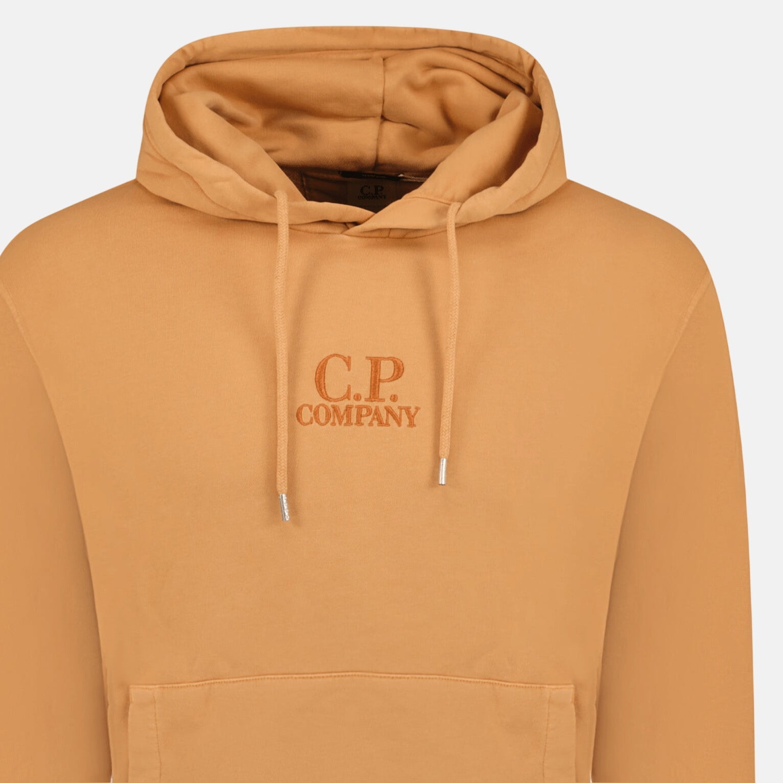 CP Company Writing Logo Hooded Sweatshirt Apricot | Studio DOS