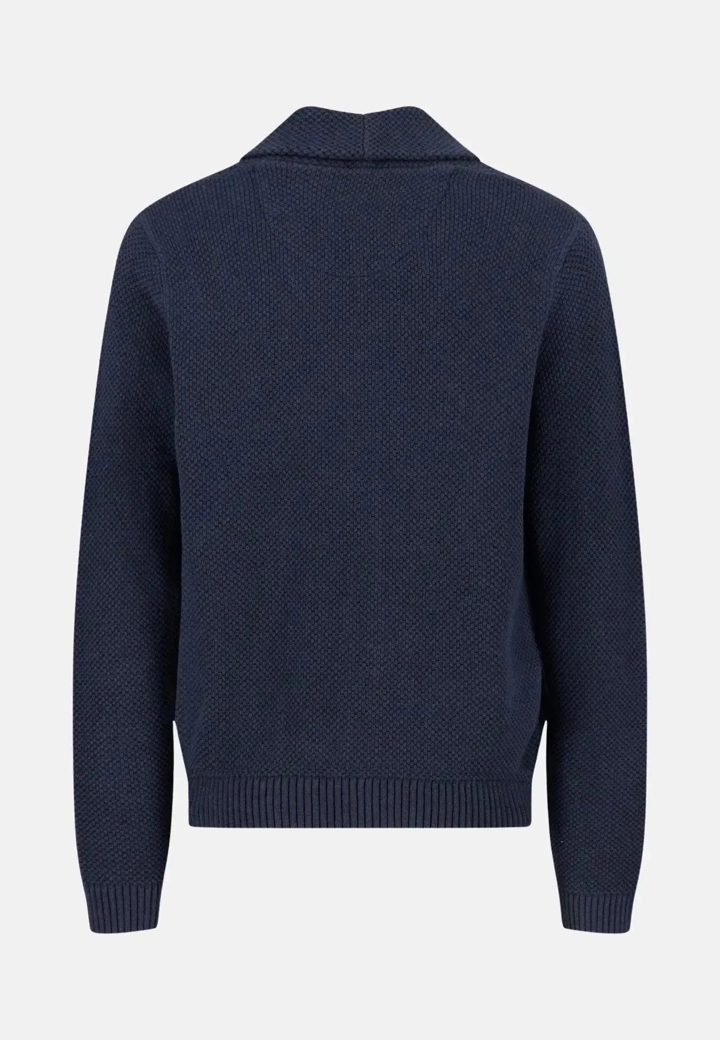 Fynch-Hatton Buttoned Shawl Collar Cardigan Navy