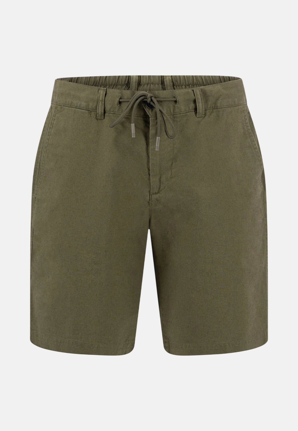 Fynch-Hatton Coli Linen Blend Bermuda Shorts Dark Khaki | Studio DOS