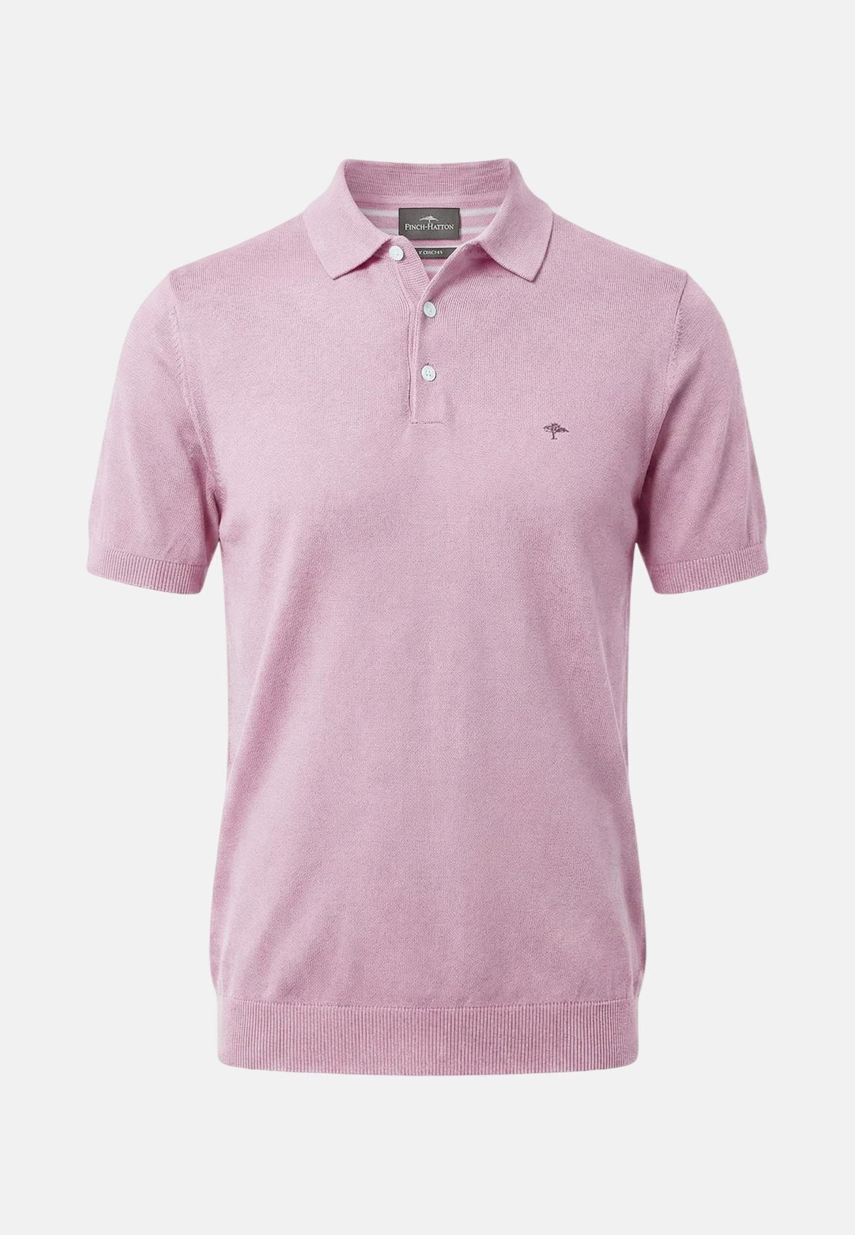 Fynch-Hatton Fine Knit Air Cotton Polo Shirt Magnolia | Studio DOS