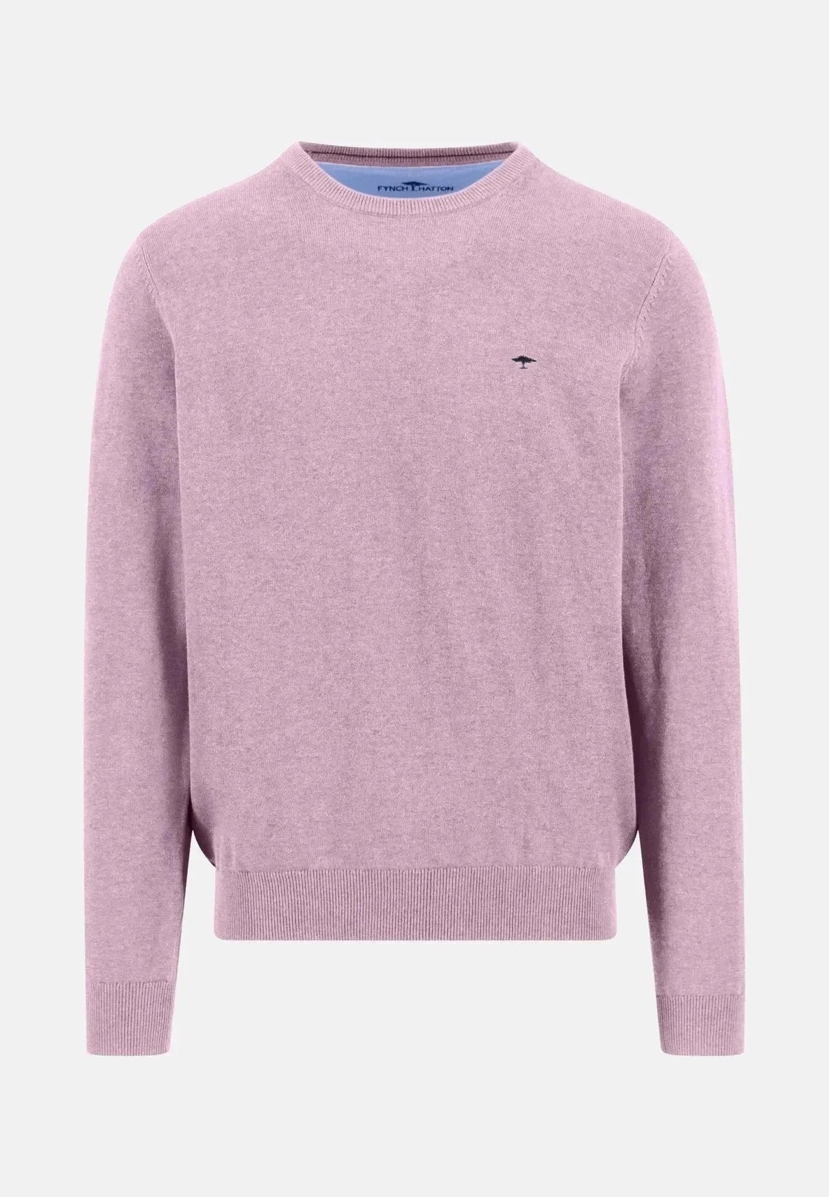 Fynch-Hatton Fine Knit Cotton Crewneck Sweater Magnolia | Studio DOS