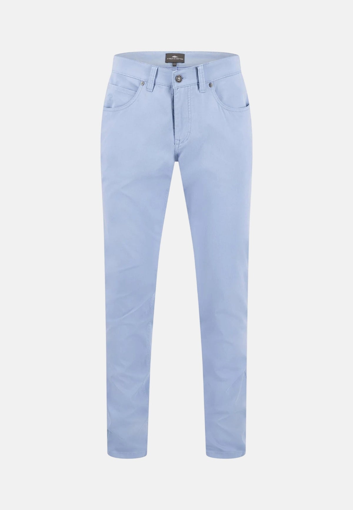 Fynch-Hatton Five Pocket Stretch Cotton Chinos Sky | Studio DOS