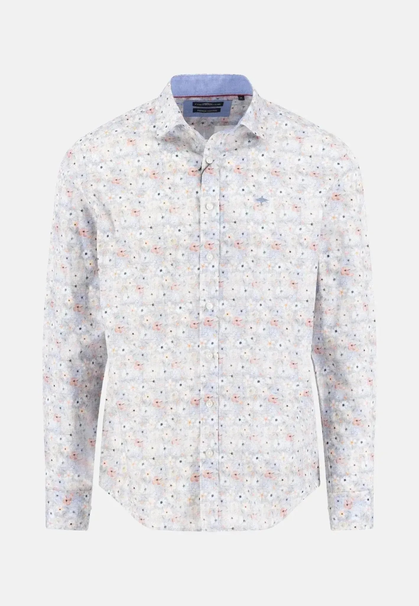 Fynch - Hatton Floral Kent Collar Shirt Peach | Studio DOS