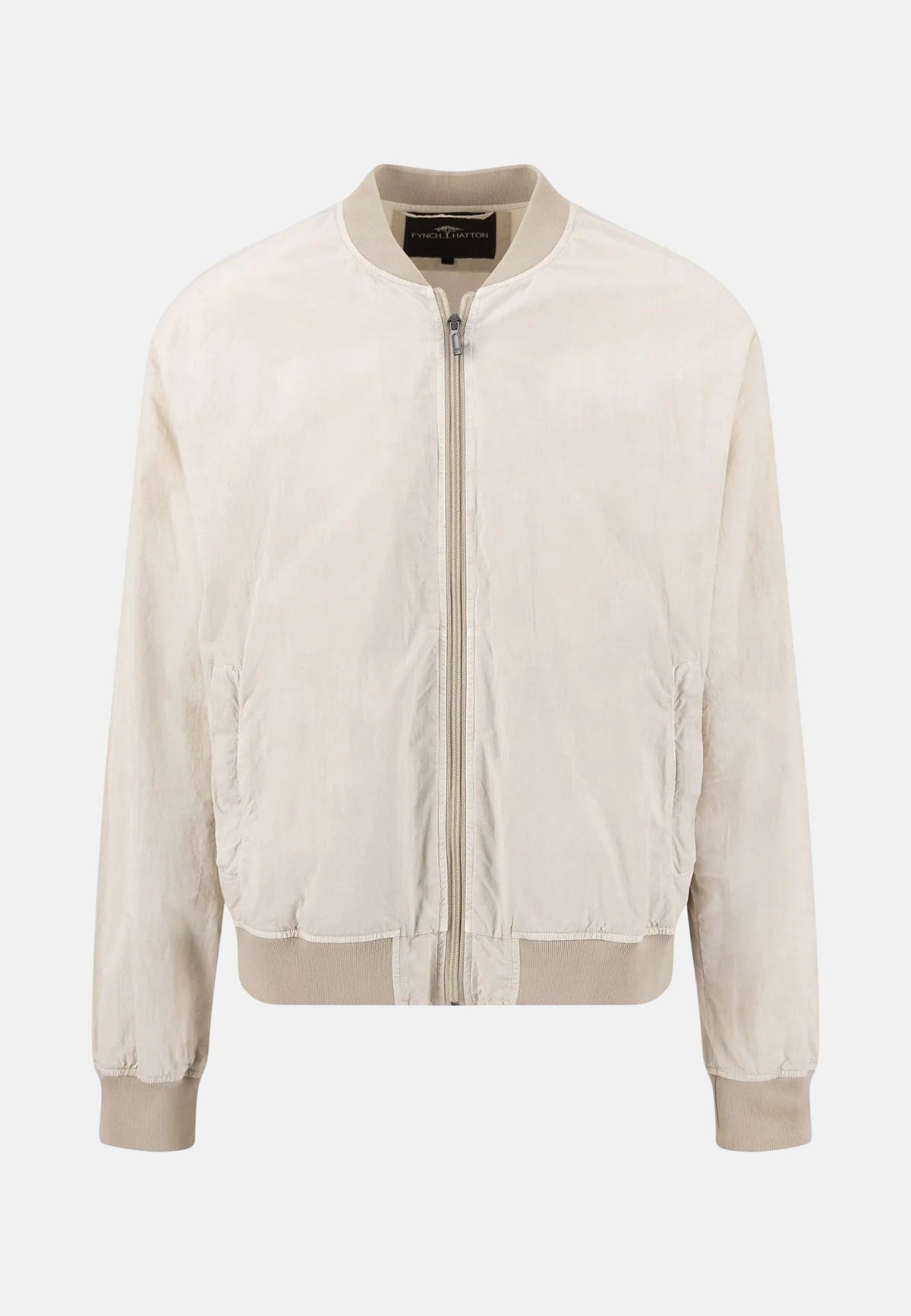 Fynch-Hatton Garment Dyed Cotton Jacket Cement | Studio DOS