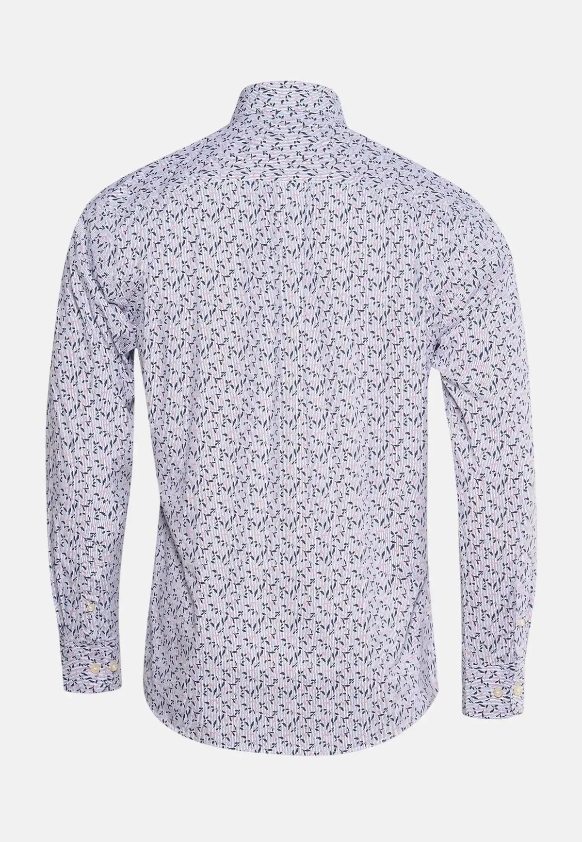Fynch-Hatton Leaf Print Button Down Shirt Magnolia | Studio DOS