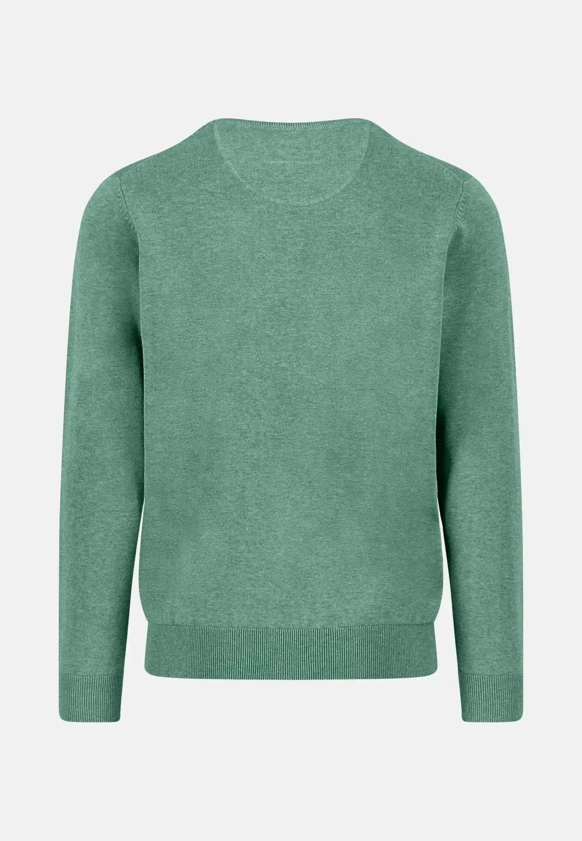 Fynch - Hatton Mens Fine Knit Cotton Crewneck Fern | Studio DOS