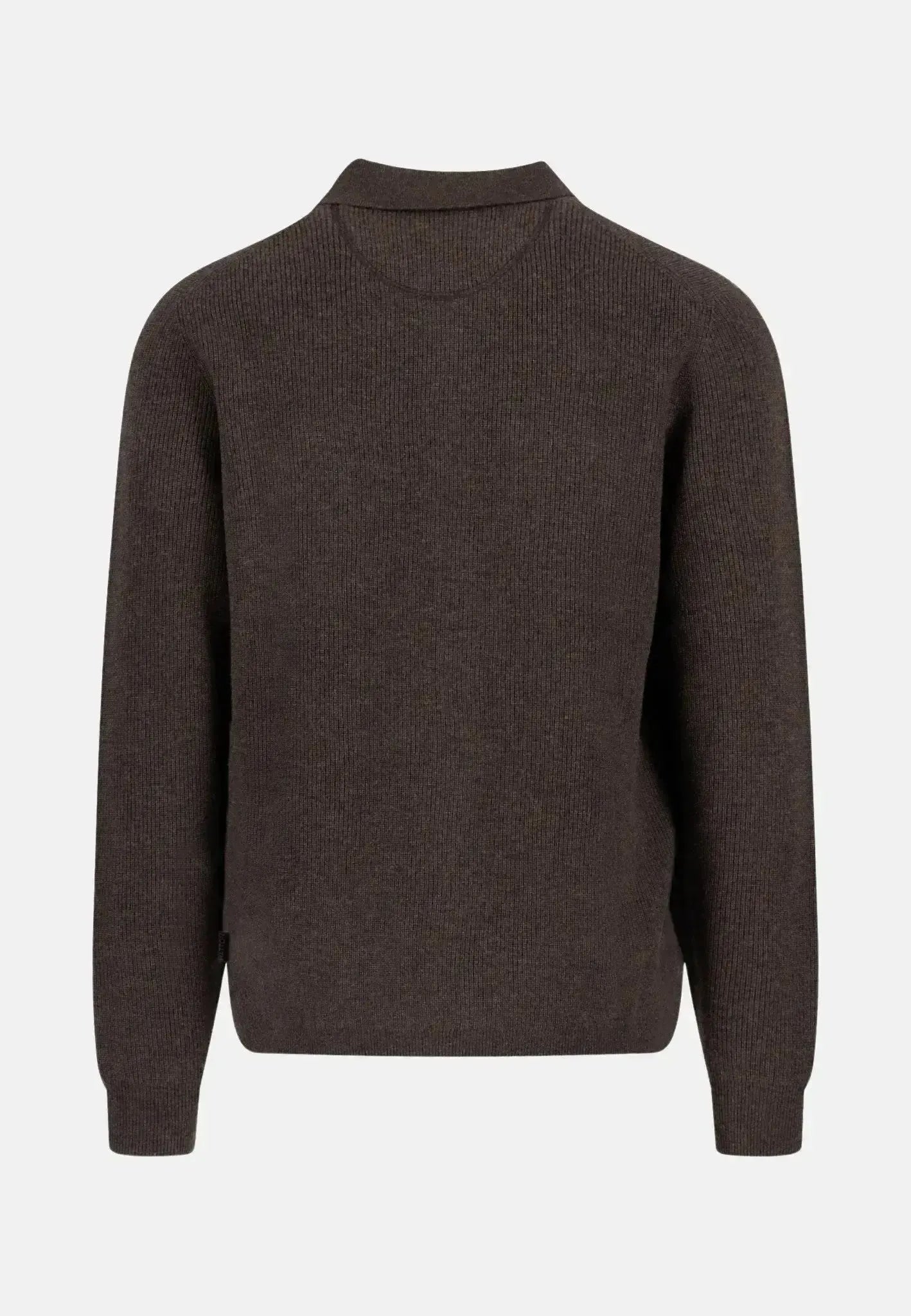 Fynch - Hatton Mens Merino Wool Cashmere Buttoned Cardigan Dark Chocolate | Studio DOS