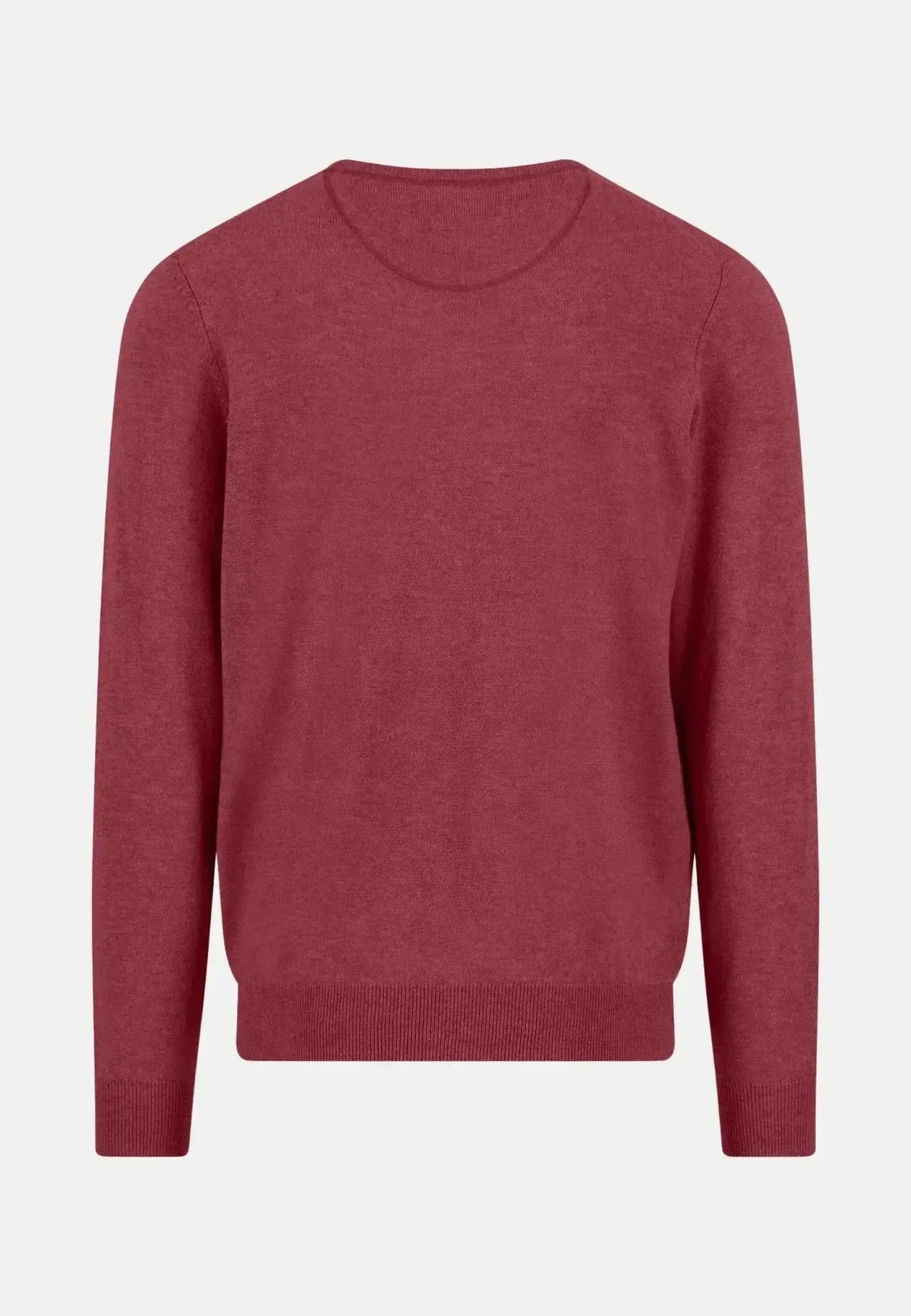 Fynch - Hatton Mens Merino Wool Cashmere Crewneck Knit Berry | Studio DOS