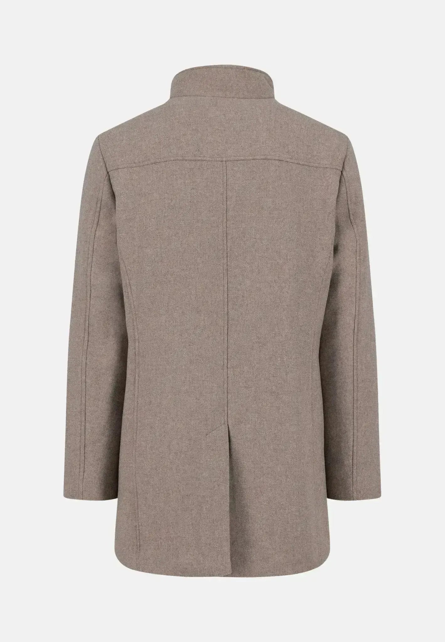 Fynch - Hatton Mens Standcollar Insert Wool Mix Coat Sand | Studio DOS
