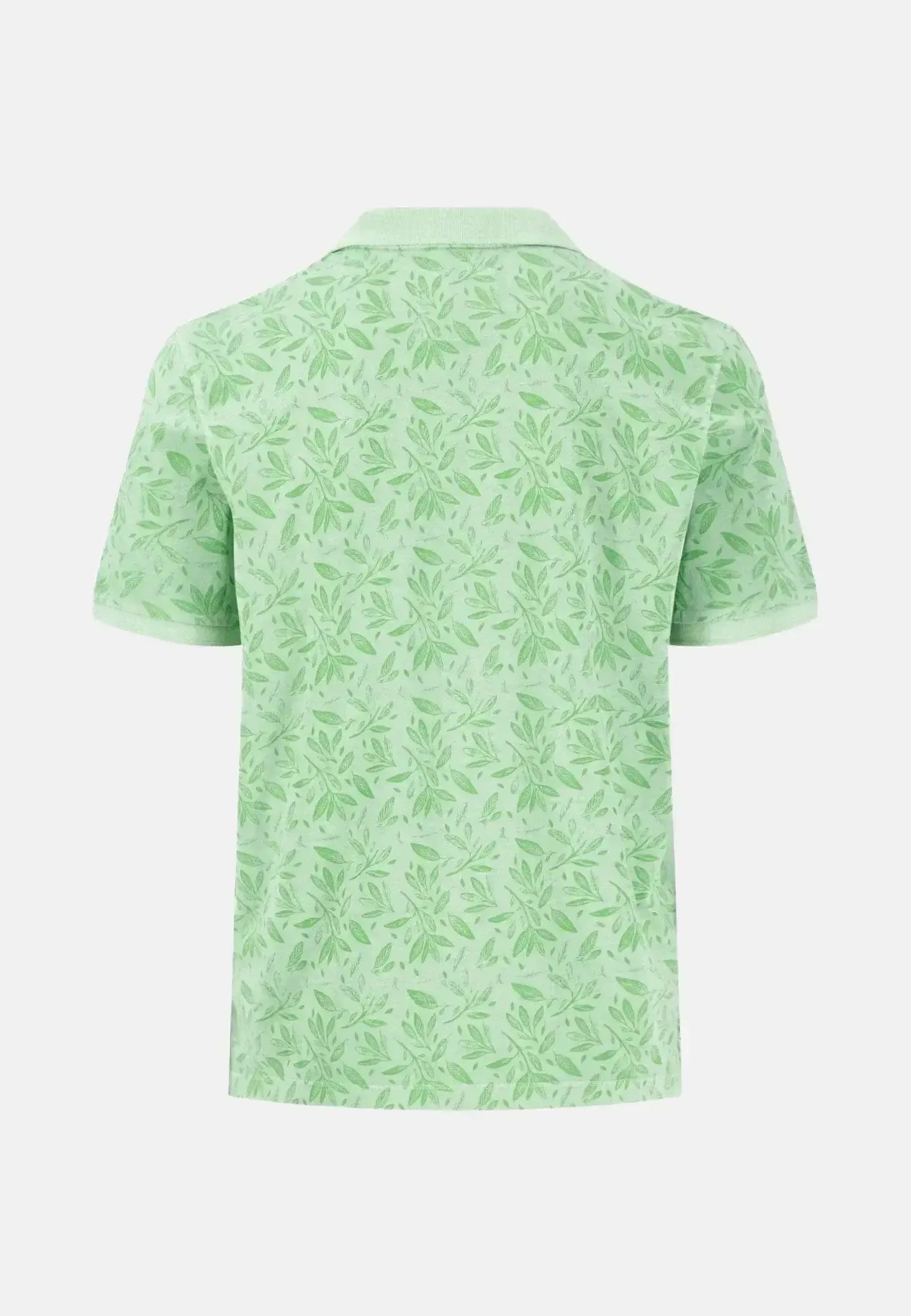 Fynch - Hatton Mens Sunfaded Floral Polo Shirt Turf Green | Studio DOS