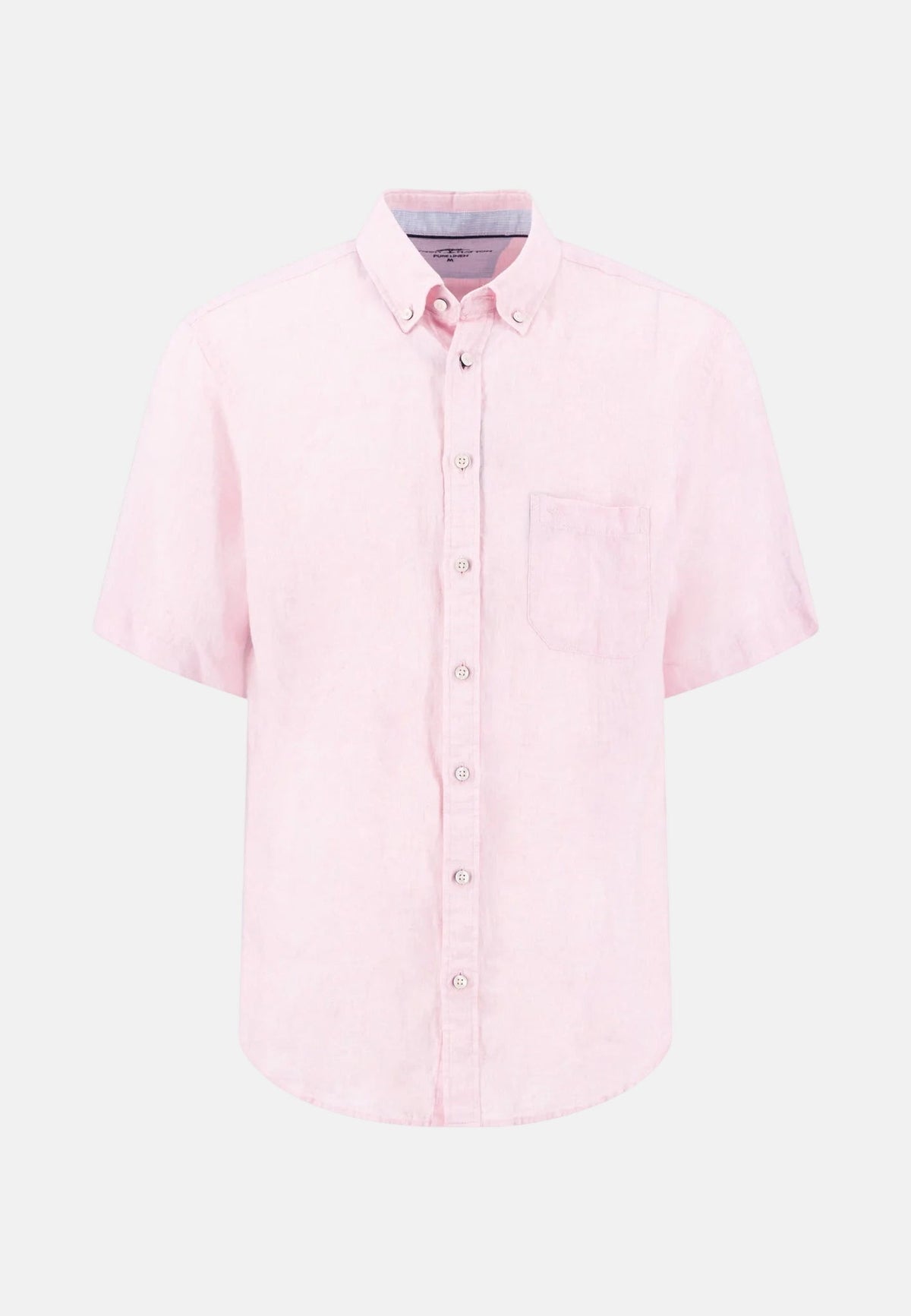 Fynch-Hatton Premium Linen Button Down Short Sleeved Shirt Magnolia | Studio DOS