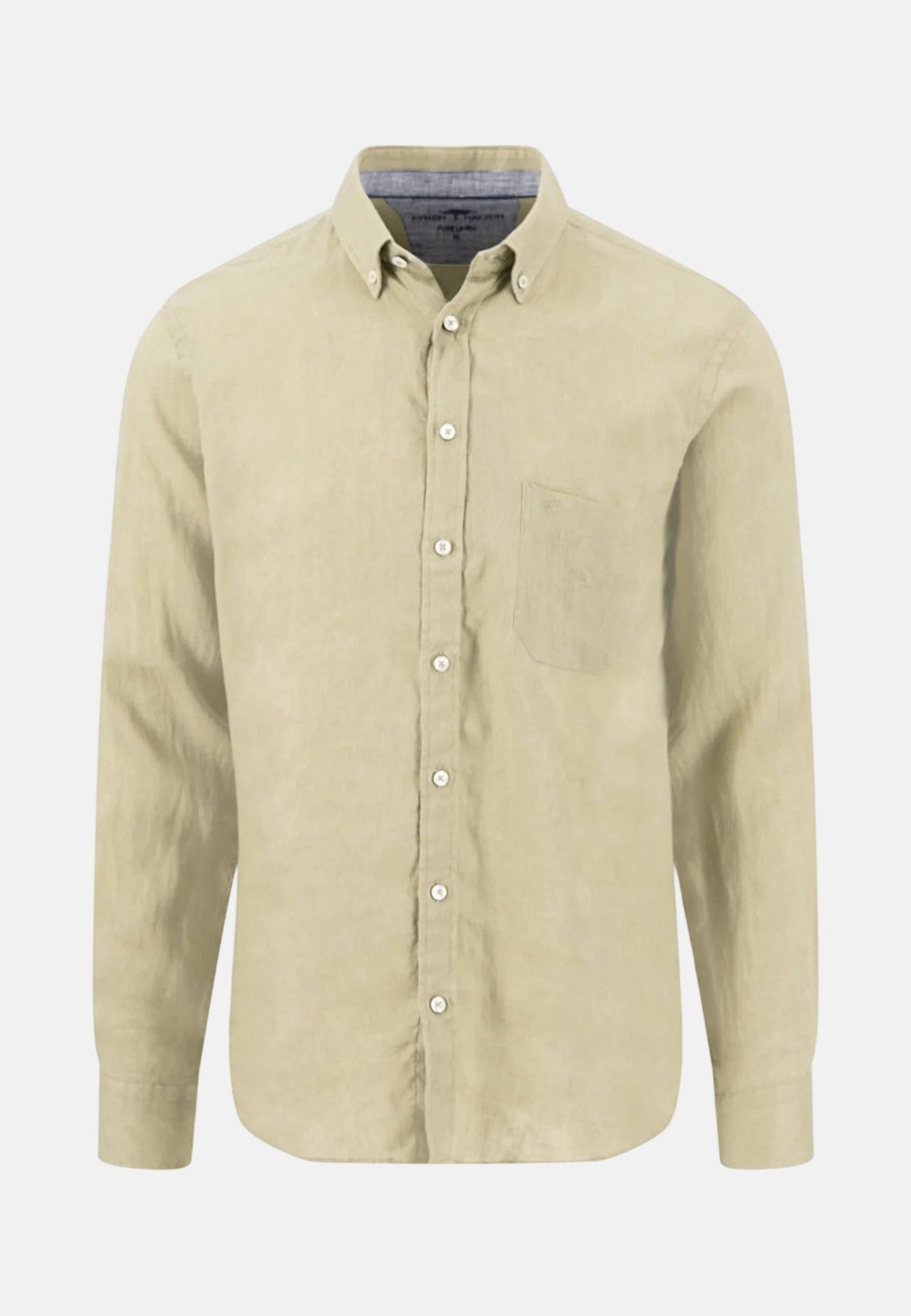 Fynch-Hatton Pure Linen Button Down Shirt Pistachio | Studio DOS