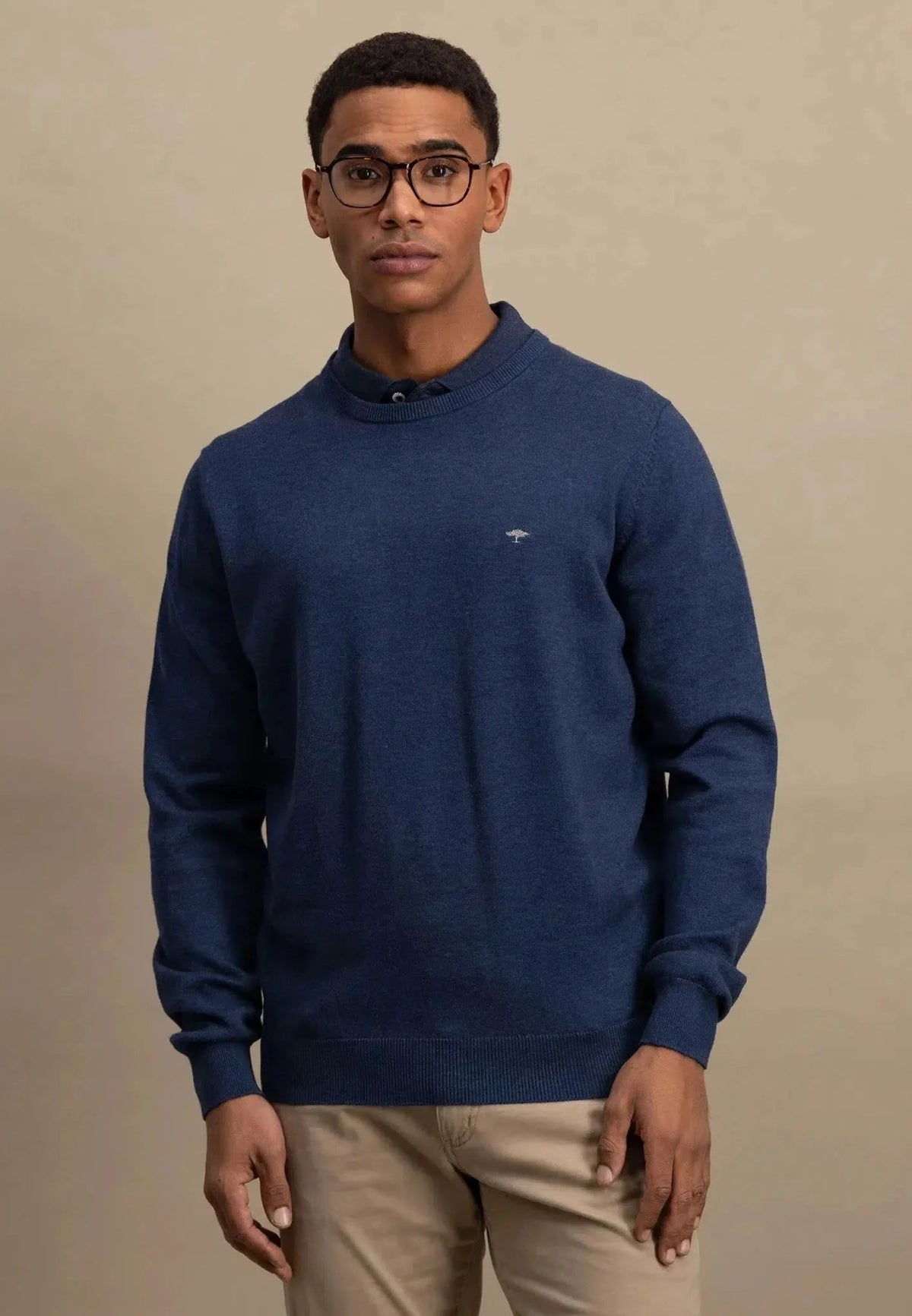 Fynch - Hatton Superfine Cotton Crewneck Knit Night | Studio DOS
