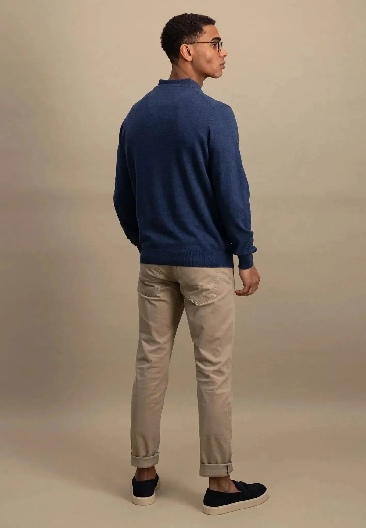 Fynch - Hatton Superfine Cotton Crewneck Knit Night | Studio DOS