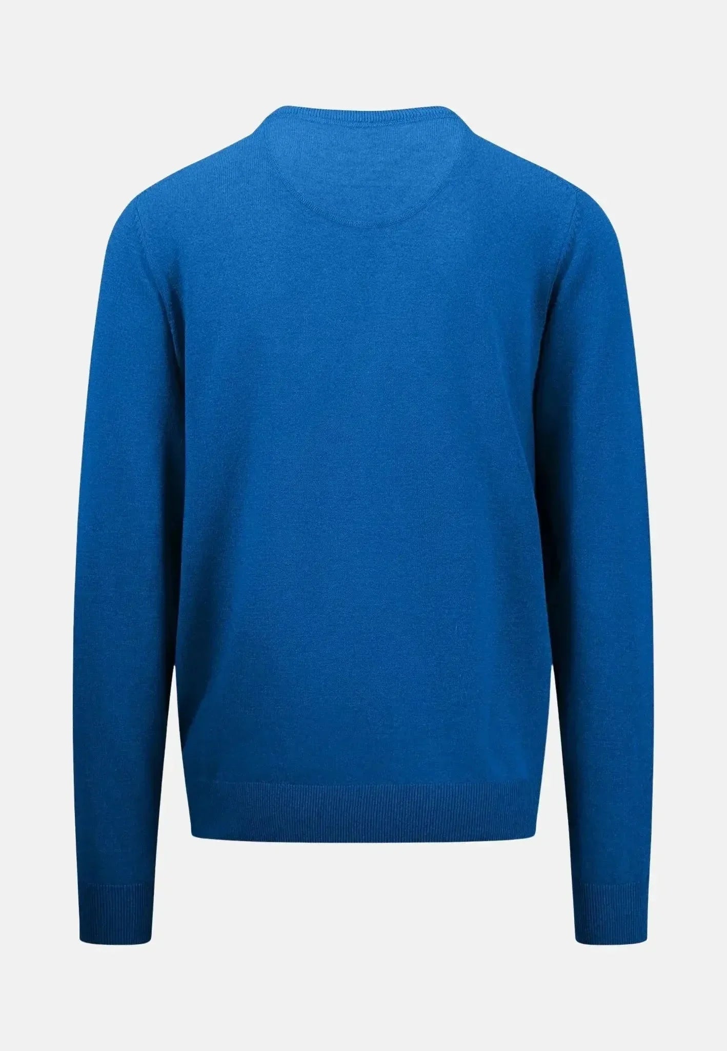 Fynch - Hatton Superfine Cotton Crewneck Knit Strong Blue | Studio DOS