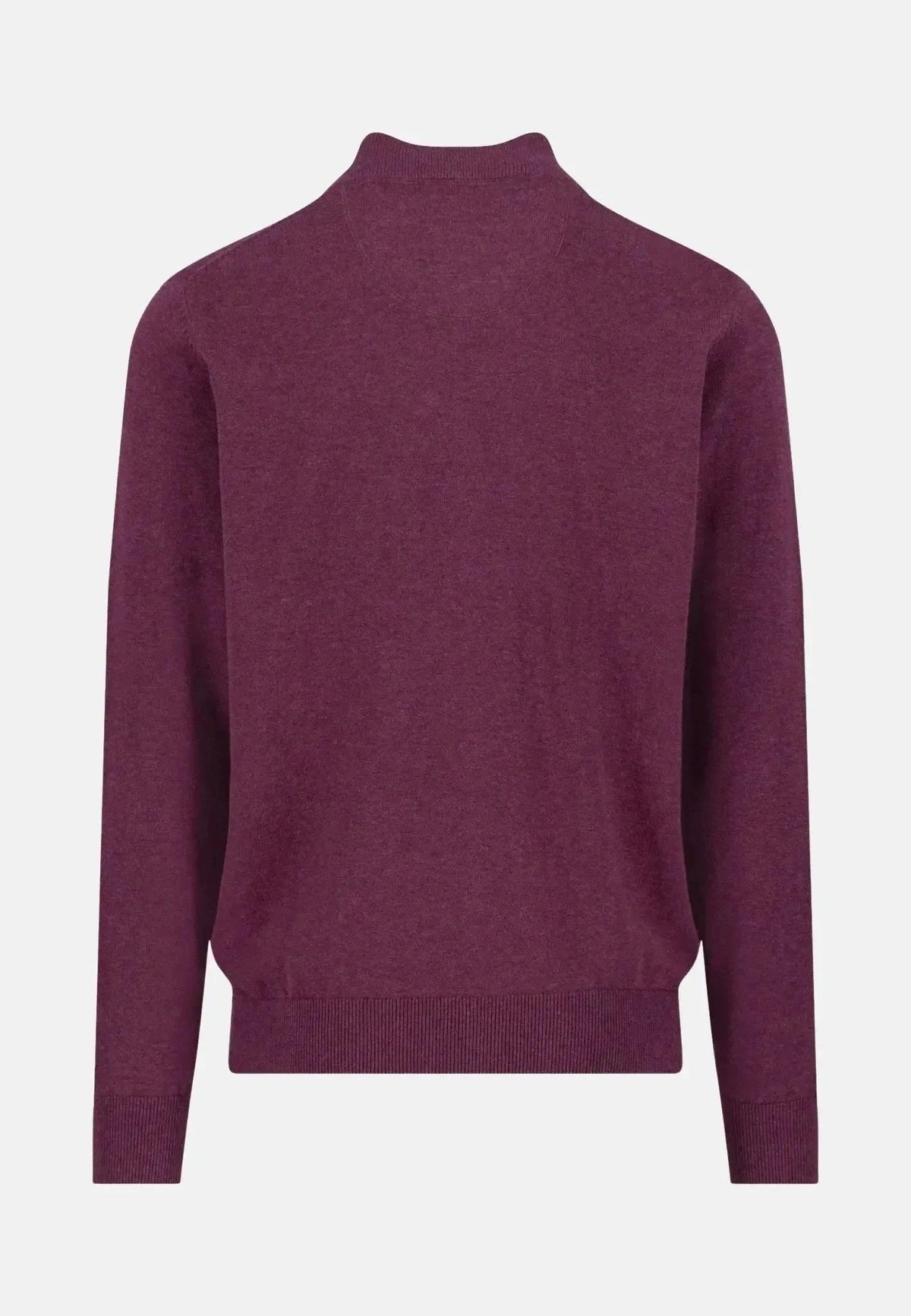 Fynch-Hatton Superfine Stand-Up Cardigan Deep Merlot | Studio DOS