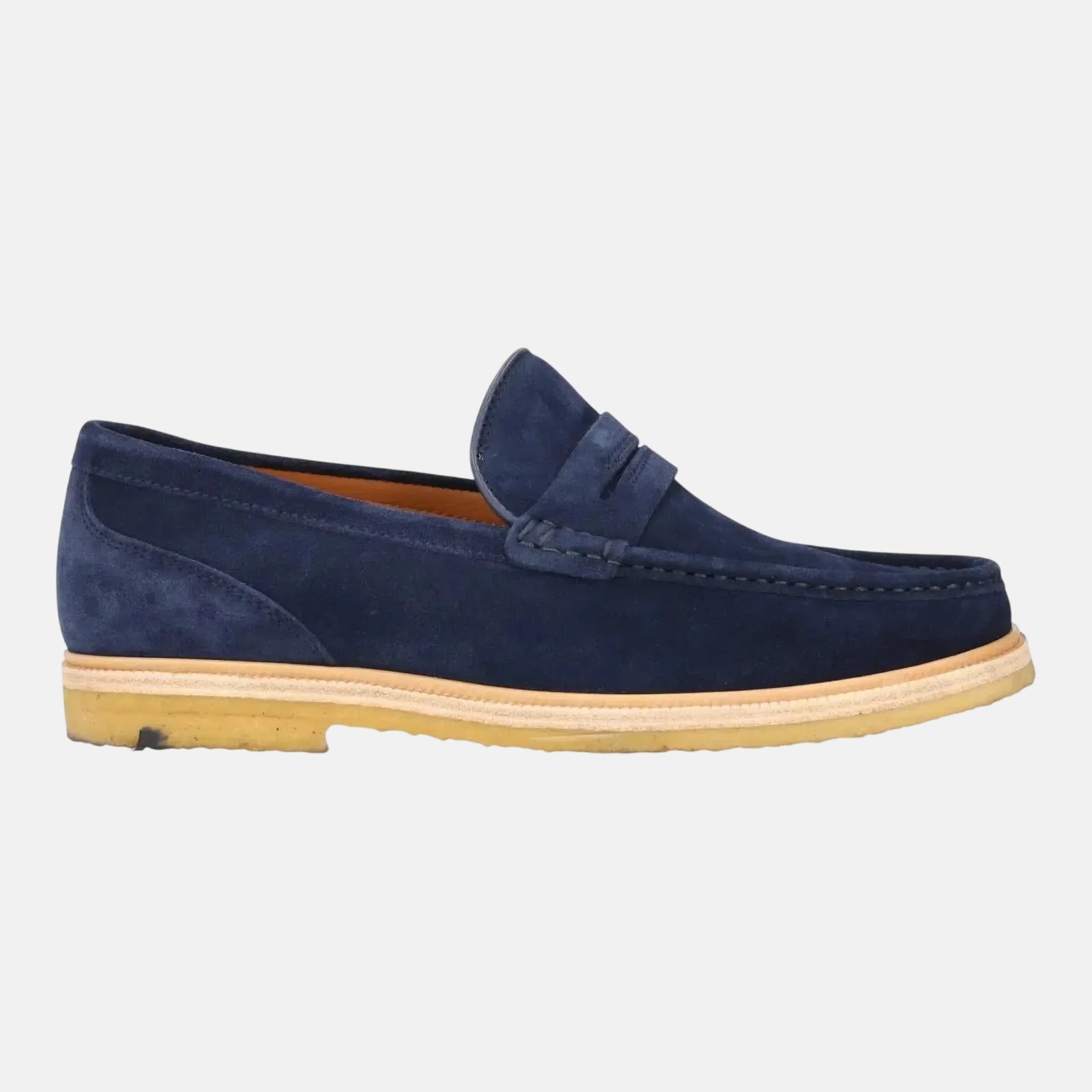 Harrys Of London Healey Suede Penny Loafer Navy | Studio DOS