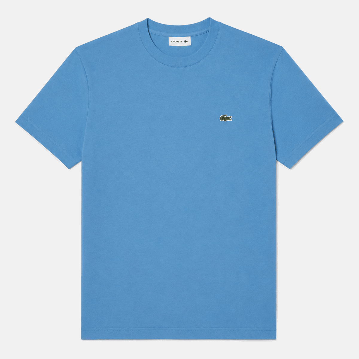 Lacoste Cotton Pima Crew Neck T-Shirt Azure Blue | Studio DOS