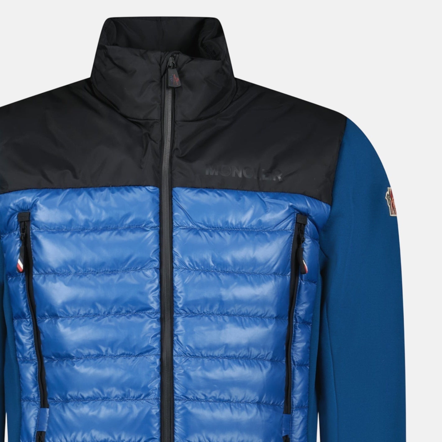 Moncler Grenoble Hybrid Ski Jacket Blue Black | Studio DOS