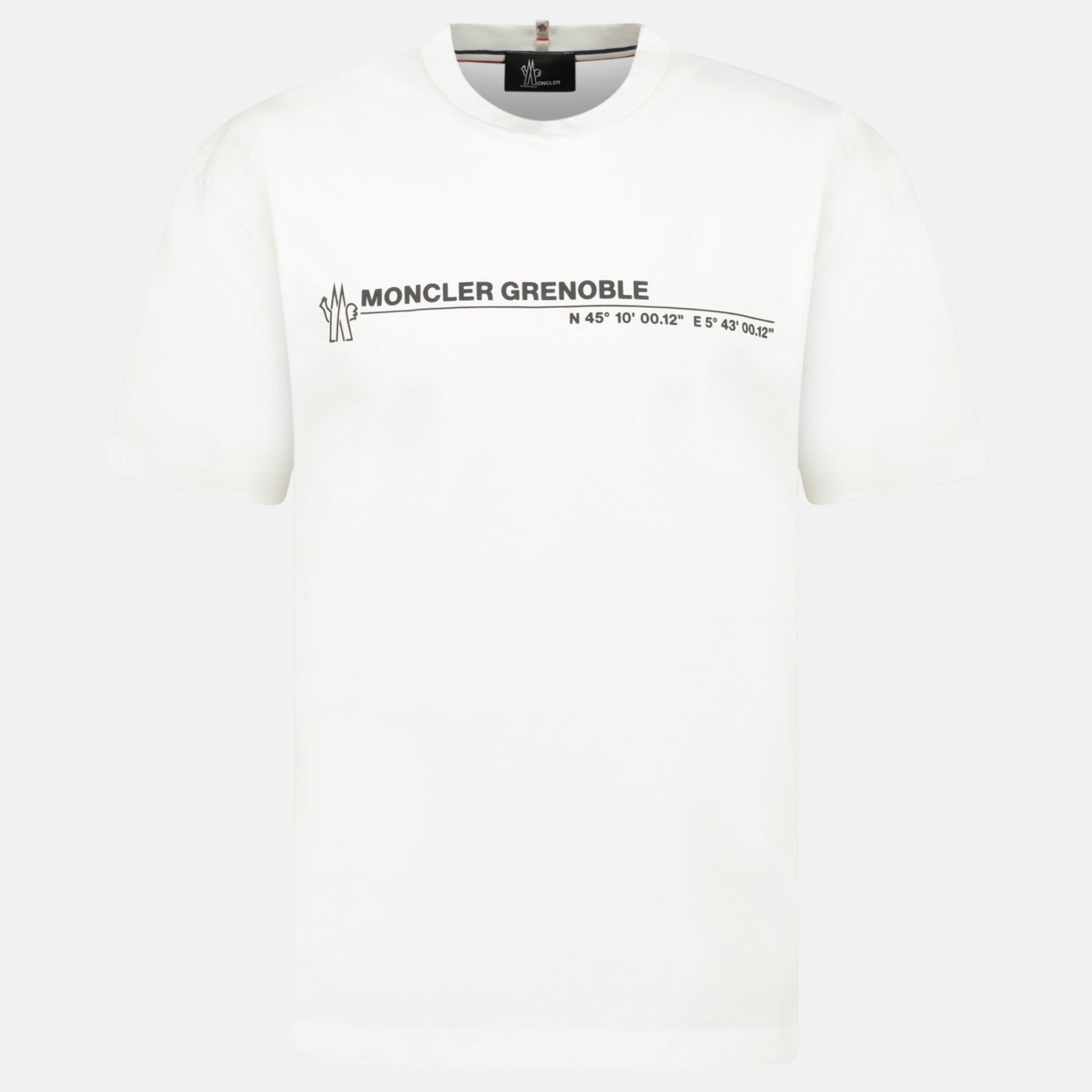 Moncler Grenoble Logo Cotton Jersey T-Shirt White | Studio DOS