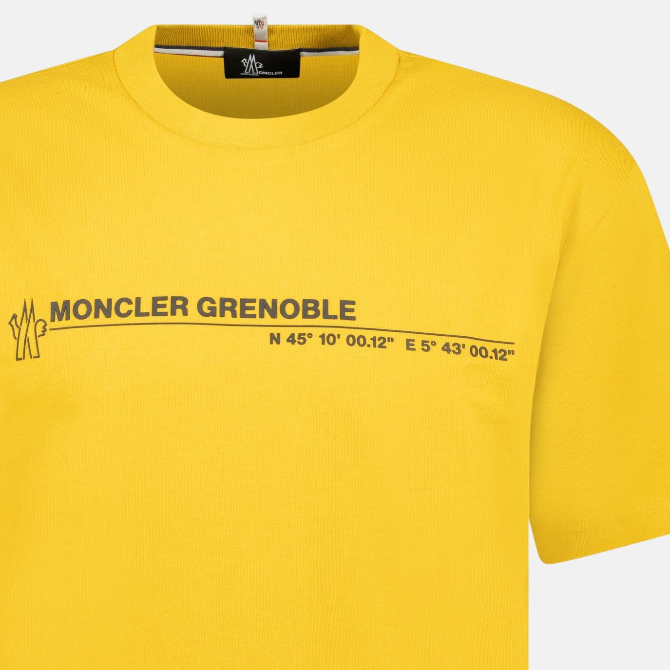 Moncler Grenoble Logo Cotton Jersey T-Shirt Yellow | Studio DOS