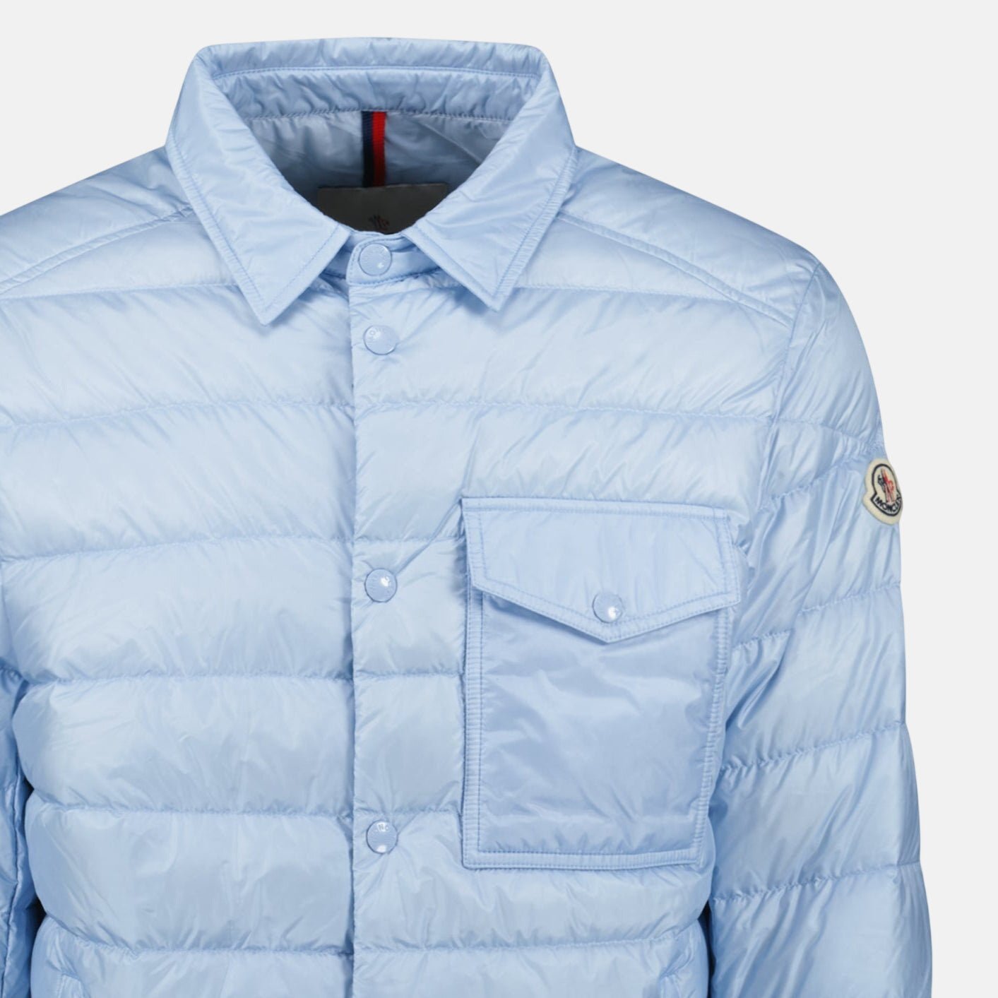 Moncler Tenibres Down Shirt Jacket Sky Blue | Studio DOS
