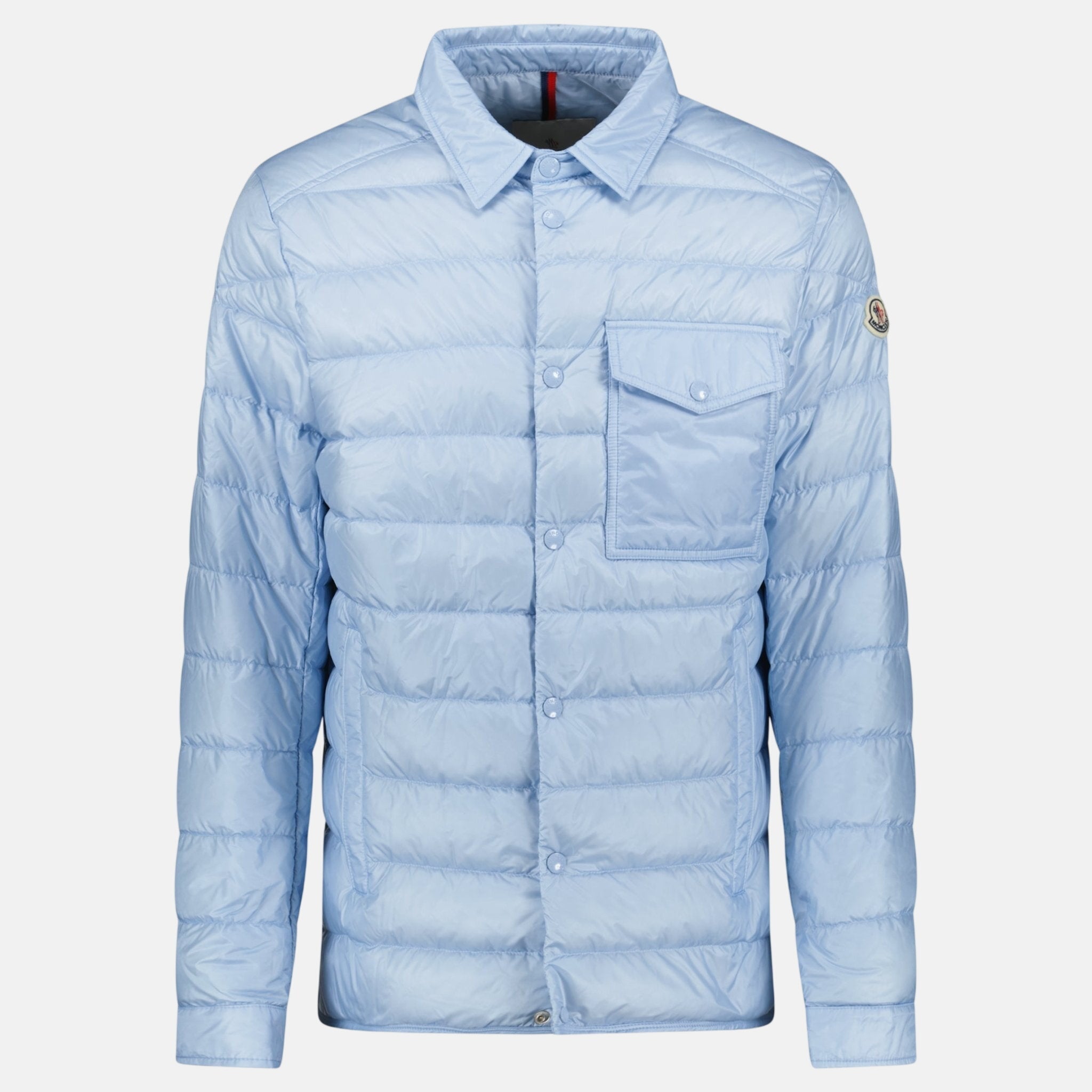 Moncler Tenibres Down Shirt Jacket Sky Blue | Studio DOS