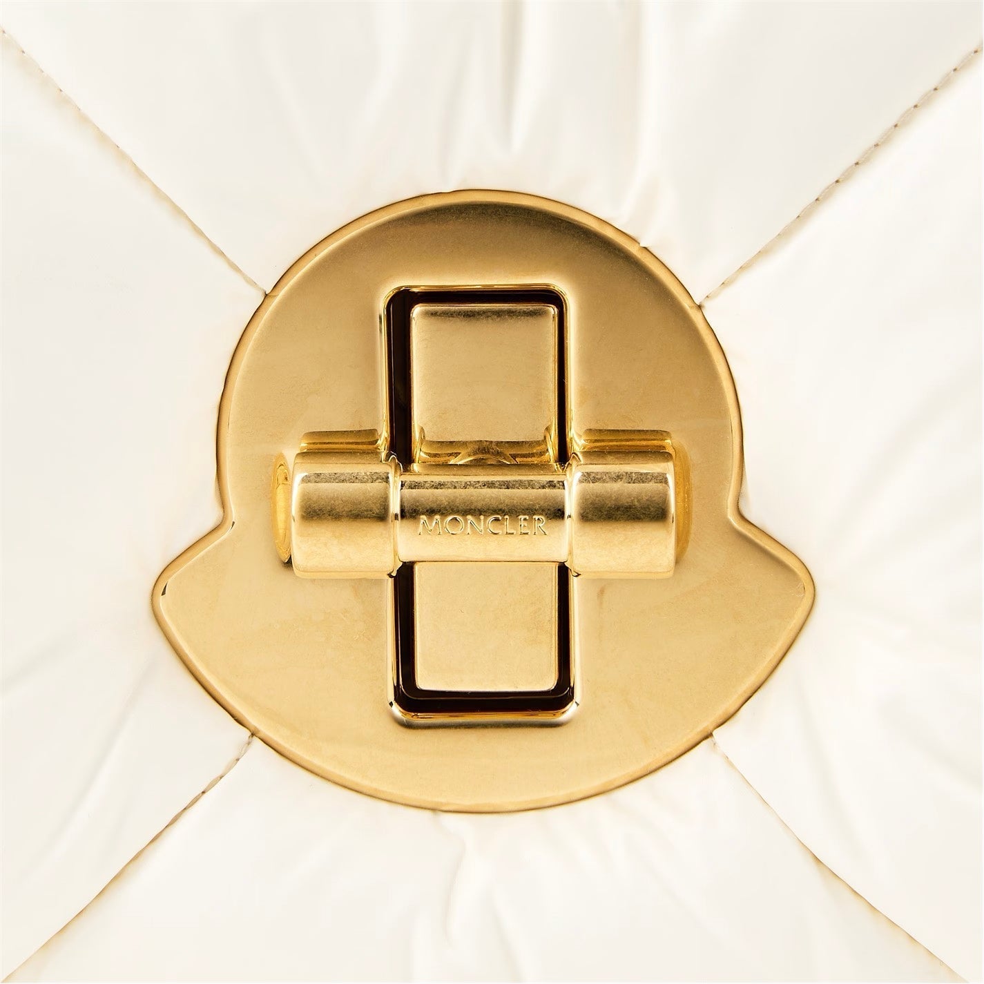 Moncler Womens Puffer Quilted Mini Crossbody Bag Cream | Studio DOS